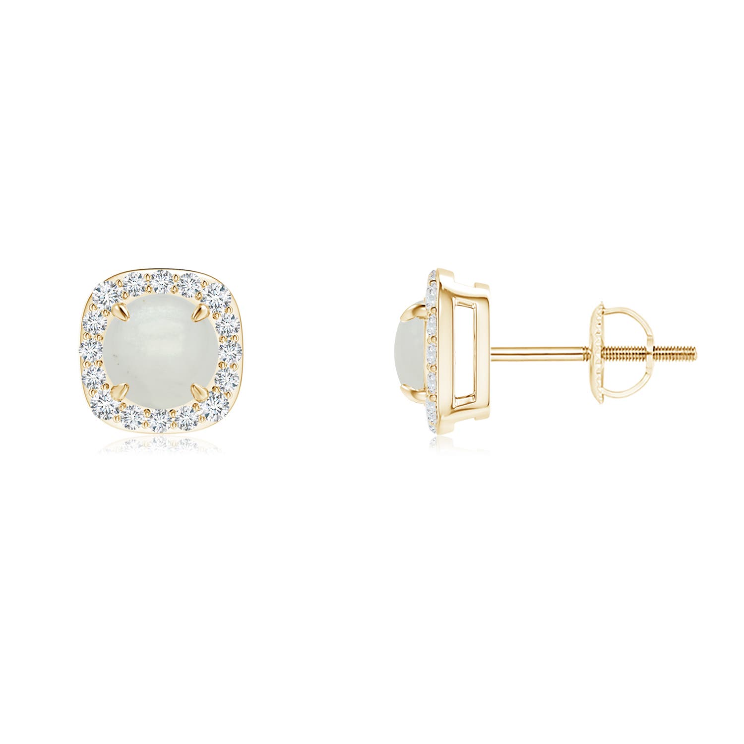 A - Moonstone / 1.08 CT / 14 KT Yellow Gold