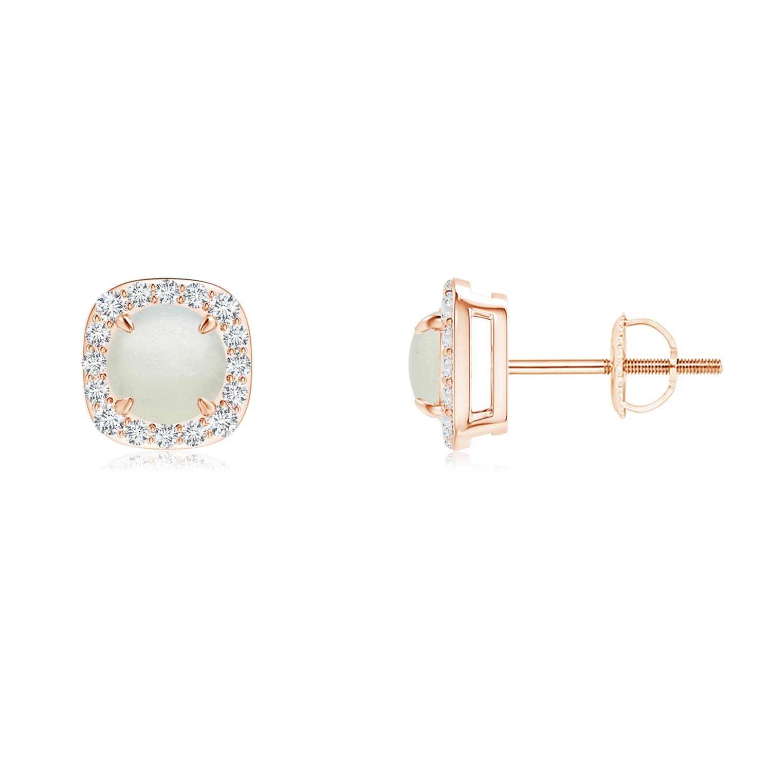 AA - Moonstone / 1.08 CT / 14 KT Rose Gold