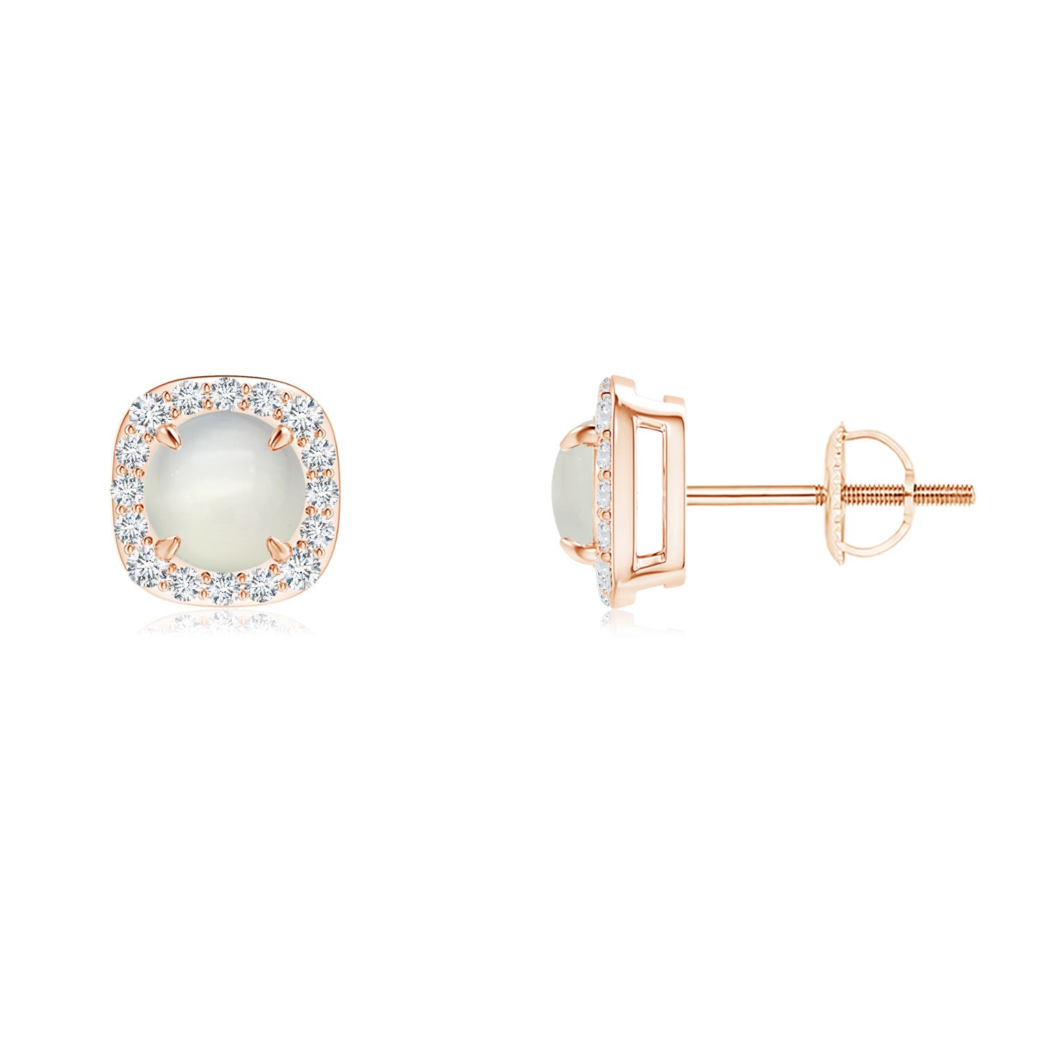 AAA - Moonstone / 1.08 CT / 14 KT Rose Gold