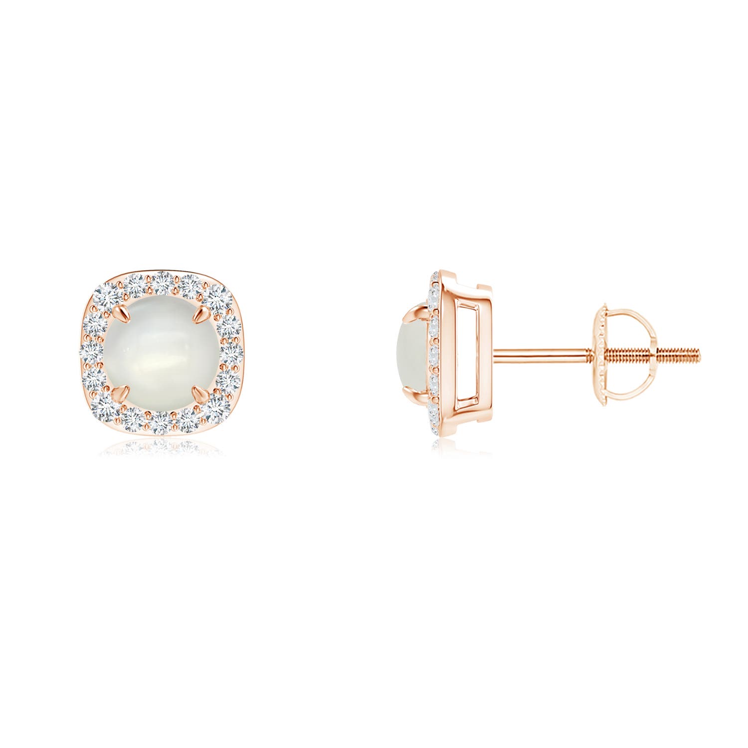 AAAA - Moonstone / 1.08 CT / 14 KT Rose Gold