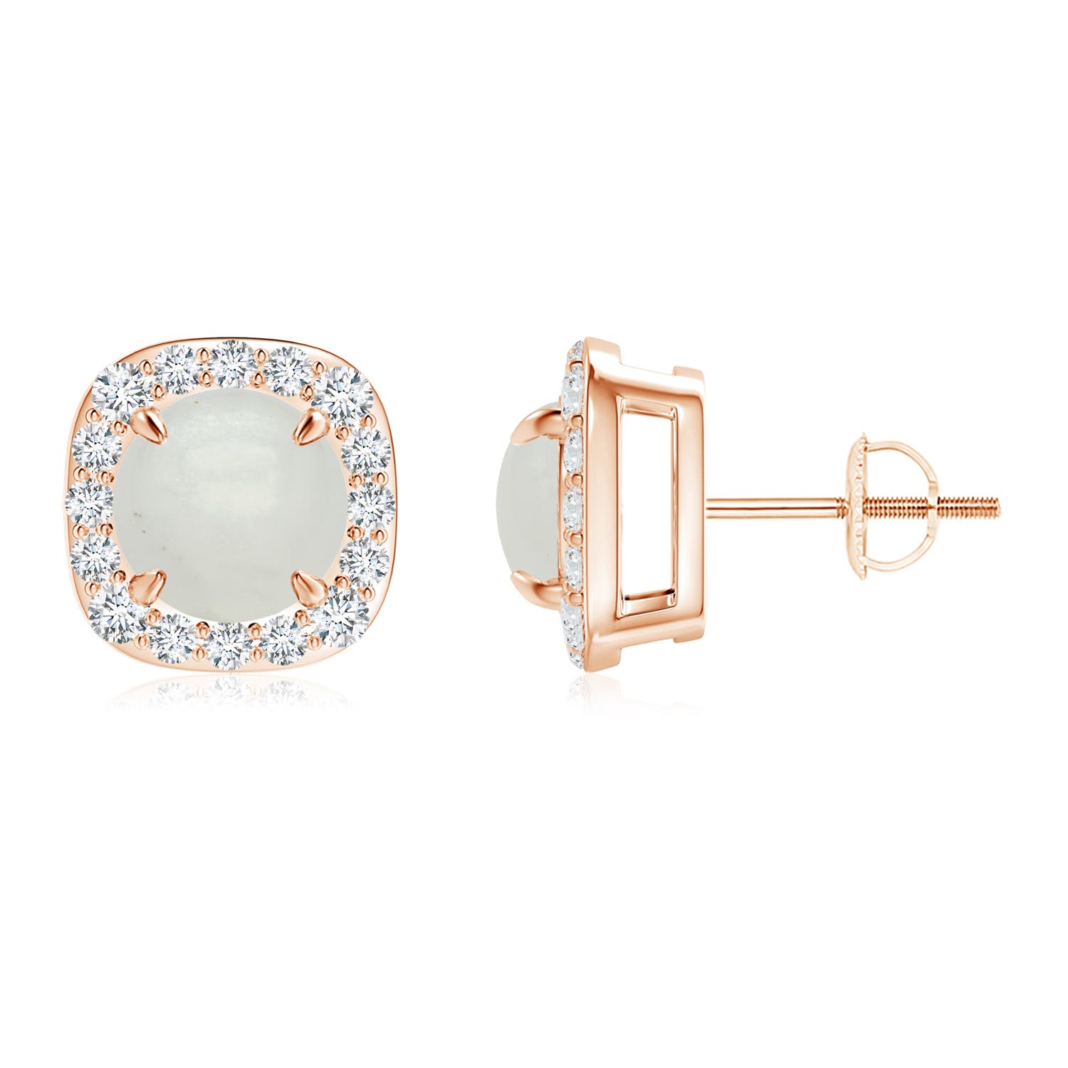 A - Moonstone / 2.93 CT / 14 KT Rose Gold