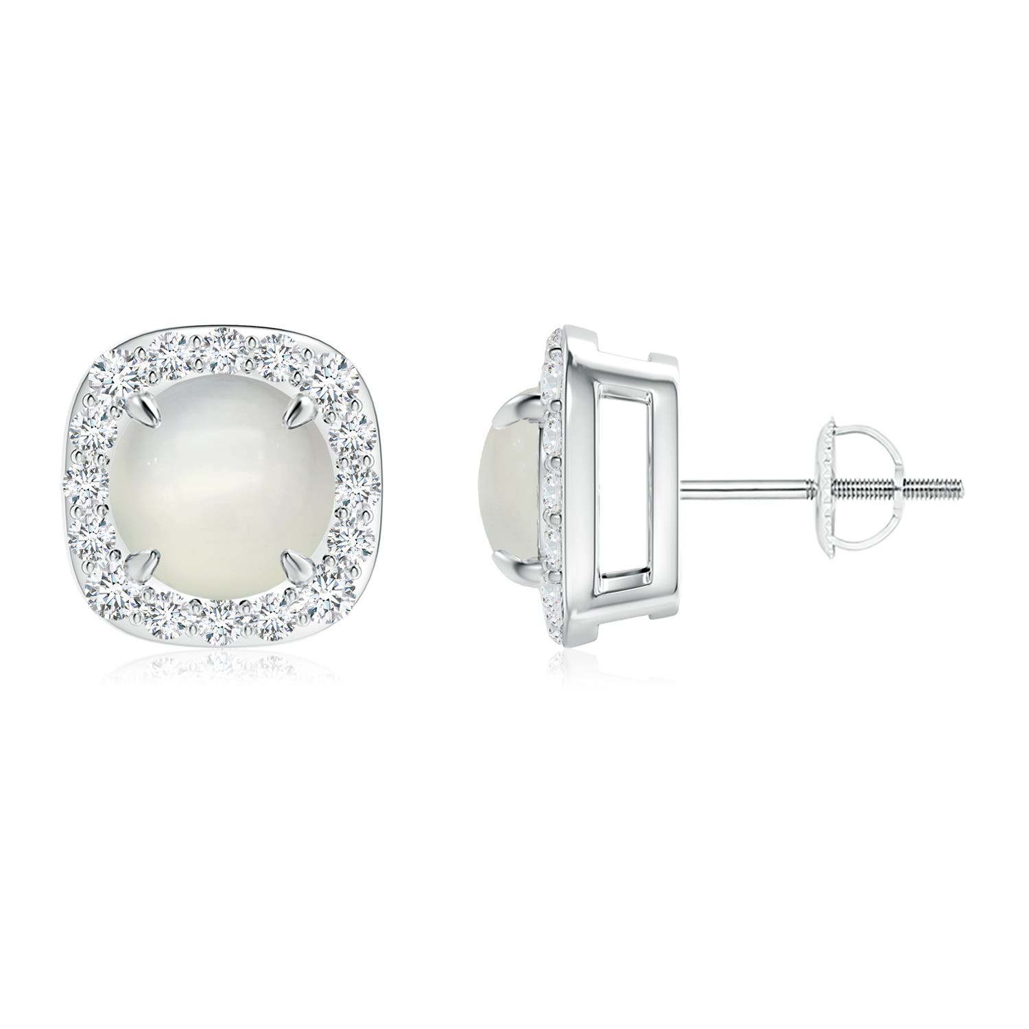 AAA - Moonstone / 2.93 CT / 14 KT White Gold