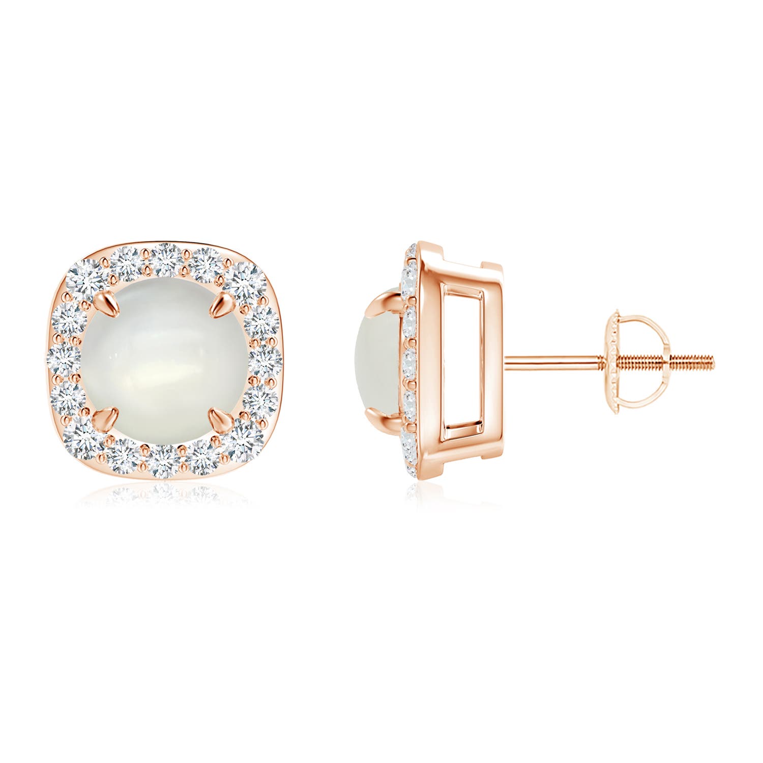 AAAA - Moonstone / 2.93 CT / 14 KT Rose Gold