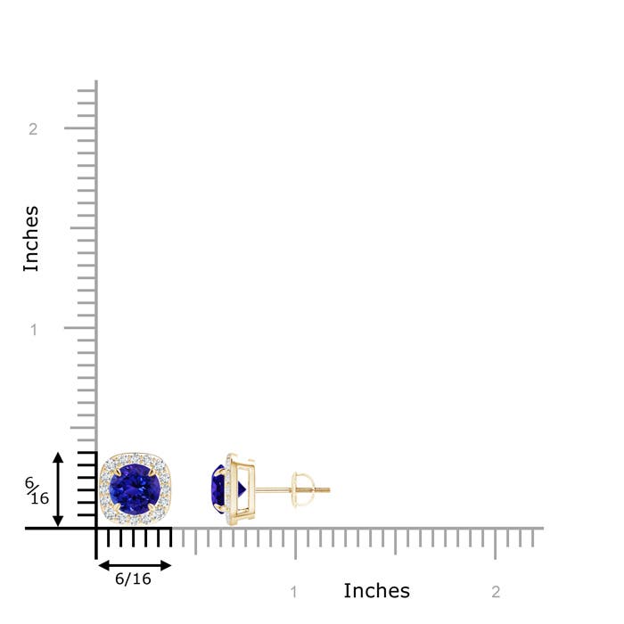 AAAA - Tanzanite / 2.09 CT / 14 KT Yellow Gold