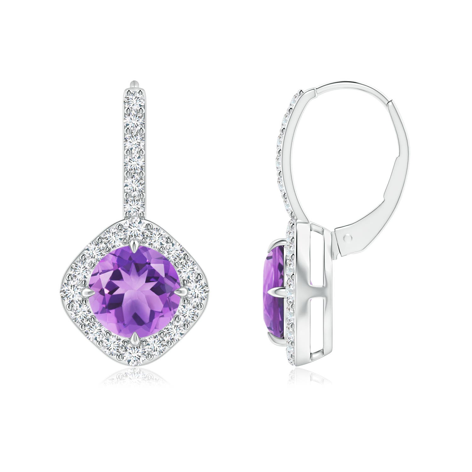 A - Amethyst / 2.85 CT / 14 KT White Gold