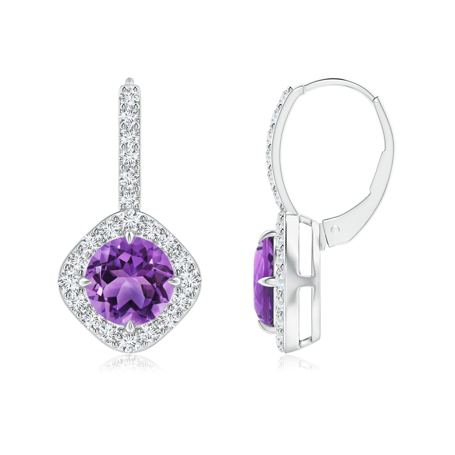 AA - Amethyst / 2.85 CT / 14 KT White Gold