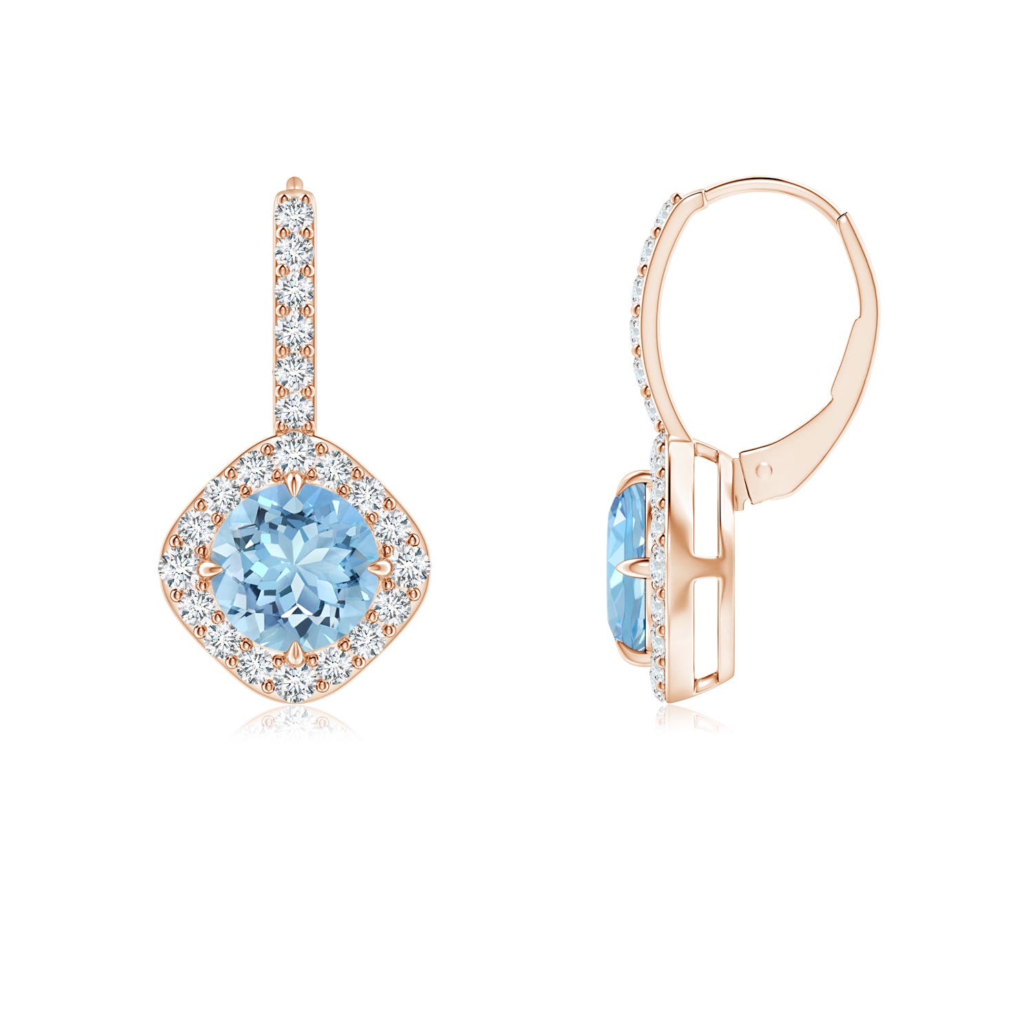 AAAA - Aquamarine / 1.82 CT / 14 KT Rose Gold