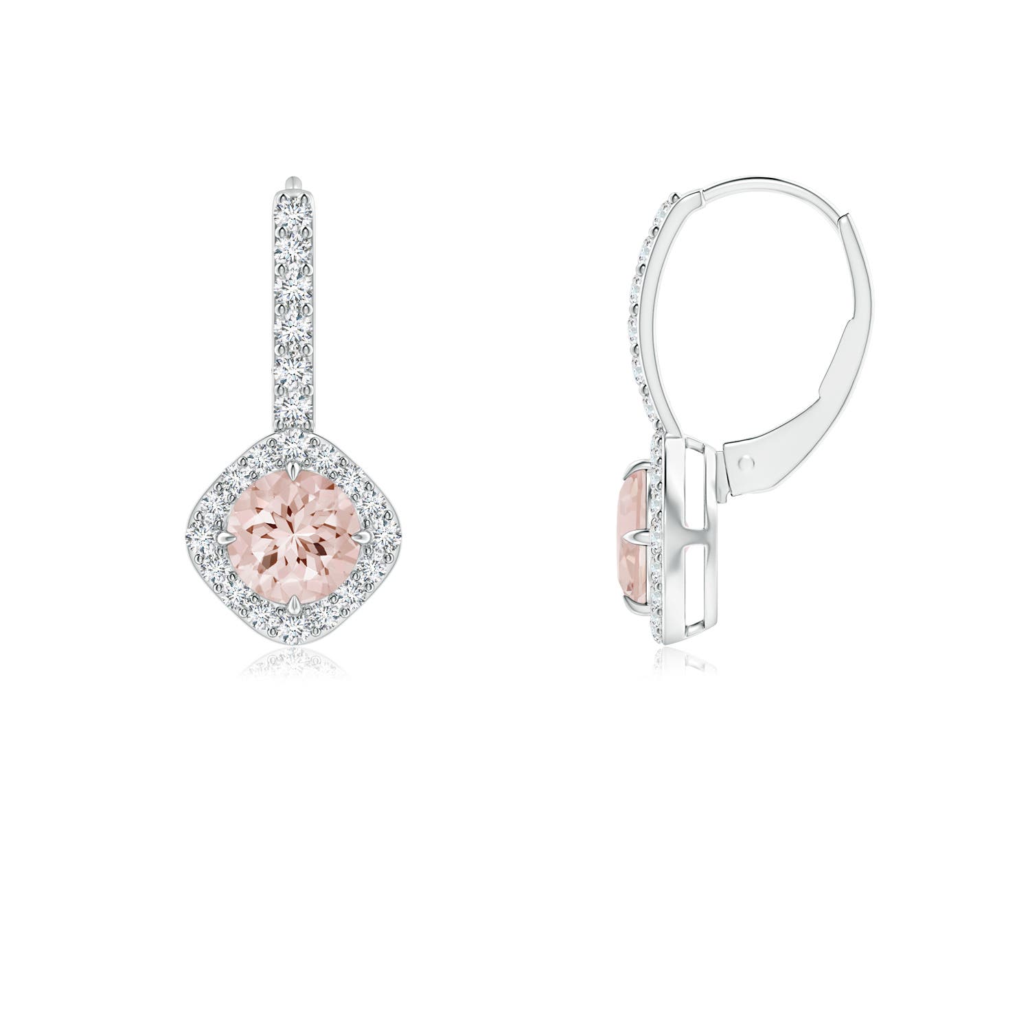 AA - Morganite / 1.11 CT / 14 KT White Gold