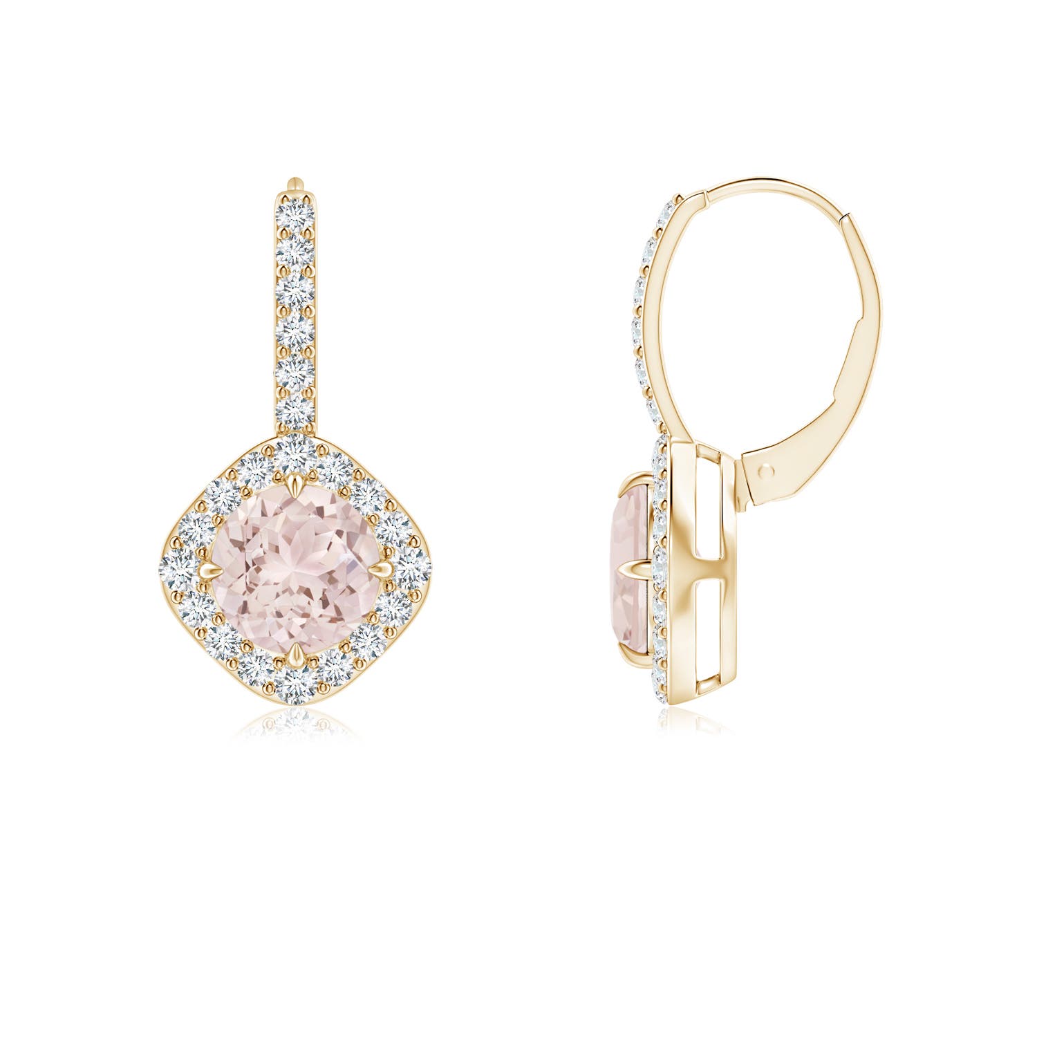 A - Morganite / 1.78 CT / 14 KT Yellow Gold