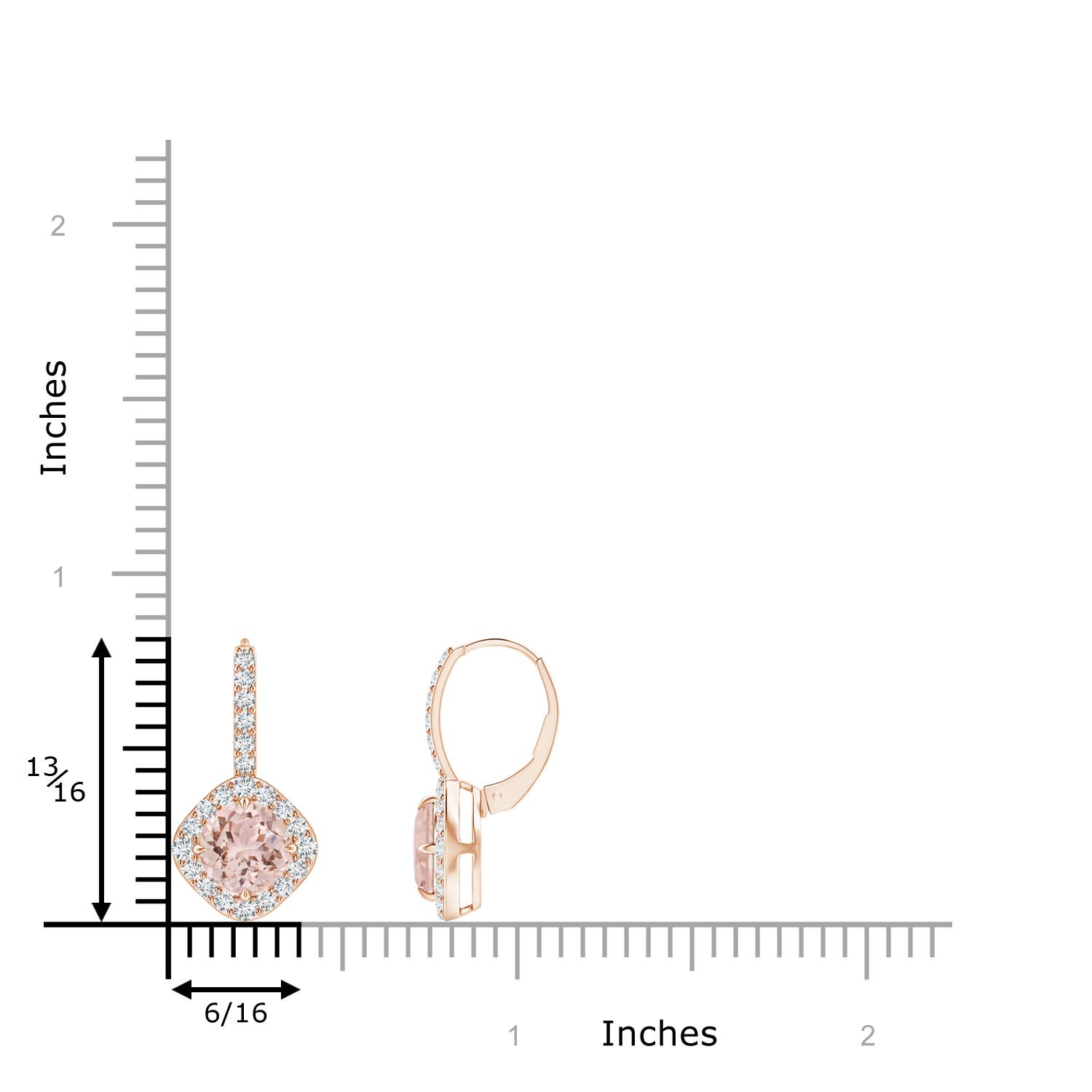 AAA - Morganite / 1.78 CT / 14 KT Rose Gold