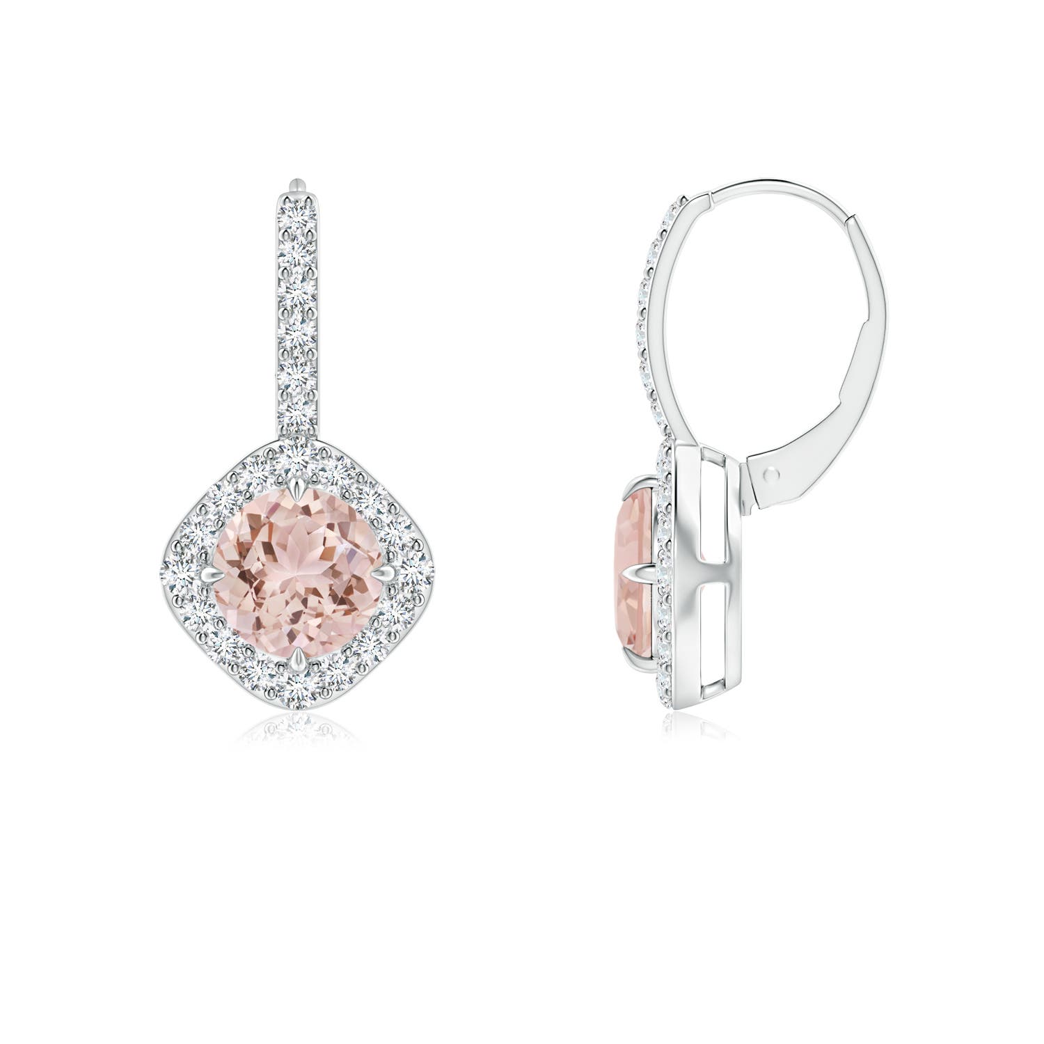 AAA - Morganite / 1.78 CT / 14 KT White Gold