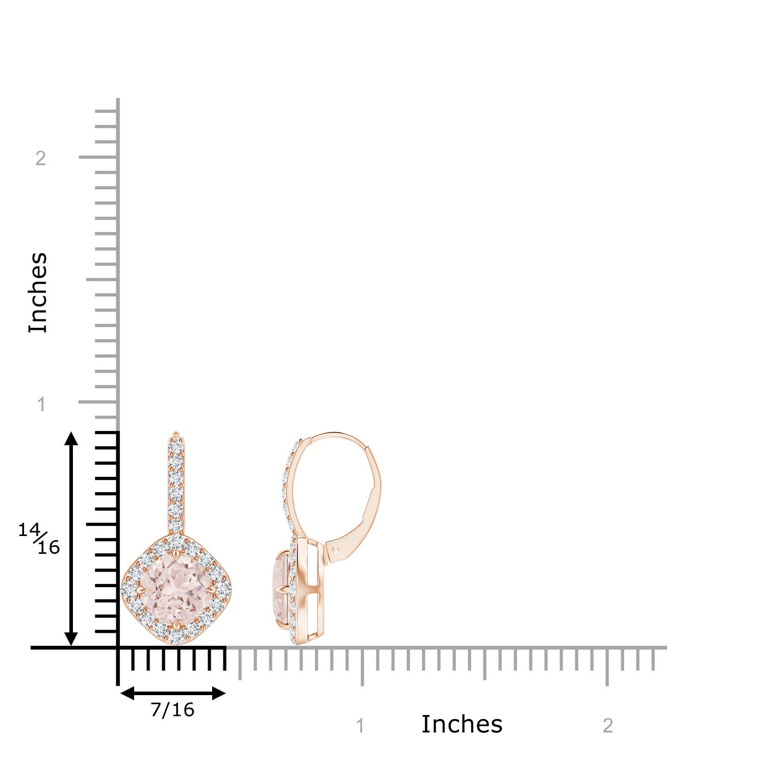 A - Morganite / 2.75 CT / 14 KT Rose Gold