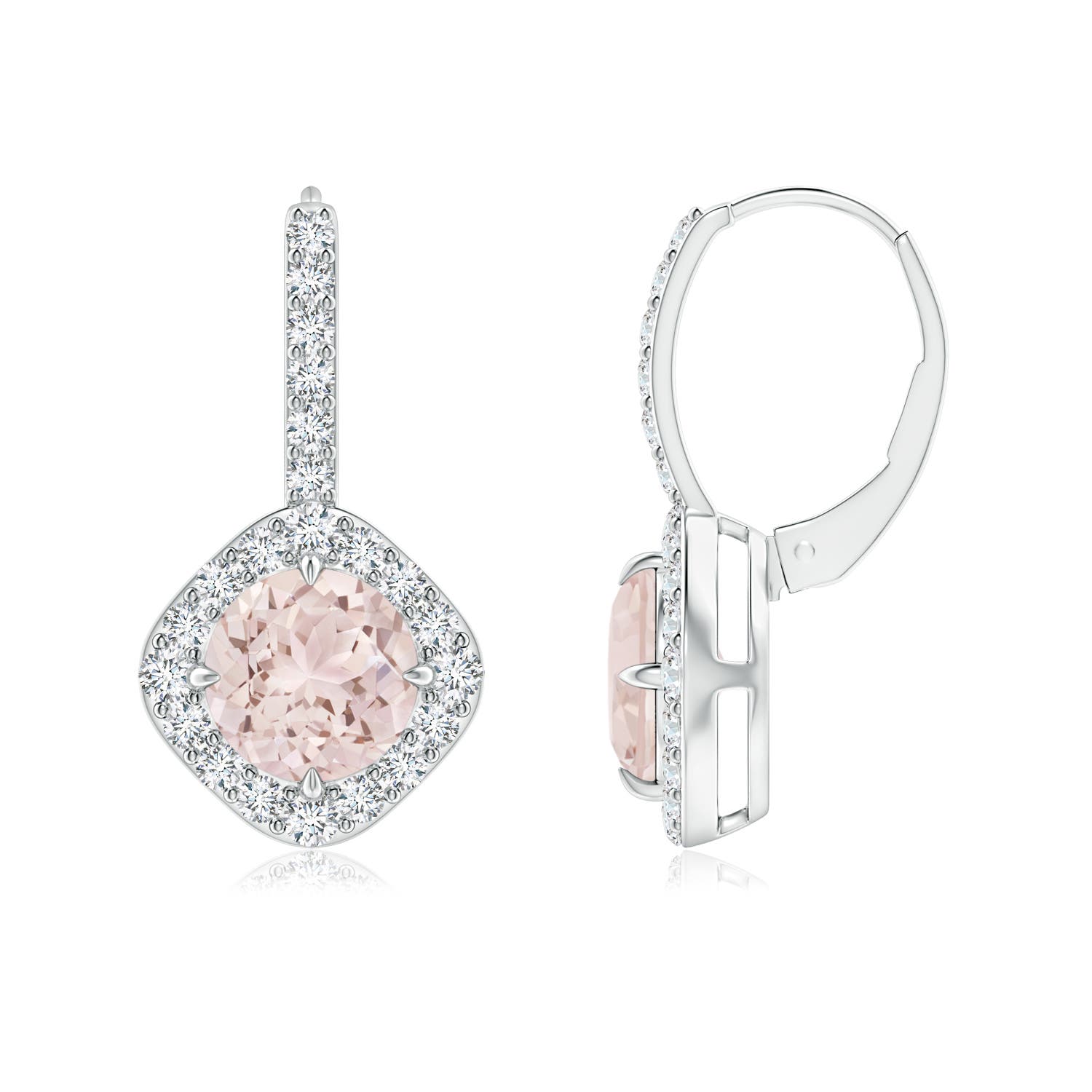 A - Morganite / 2.75 CT / 14 KT White Gold