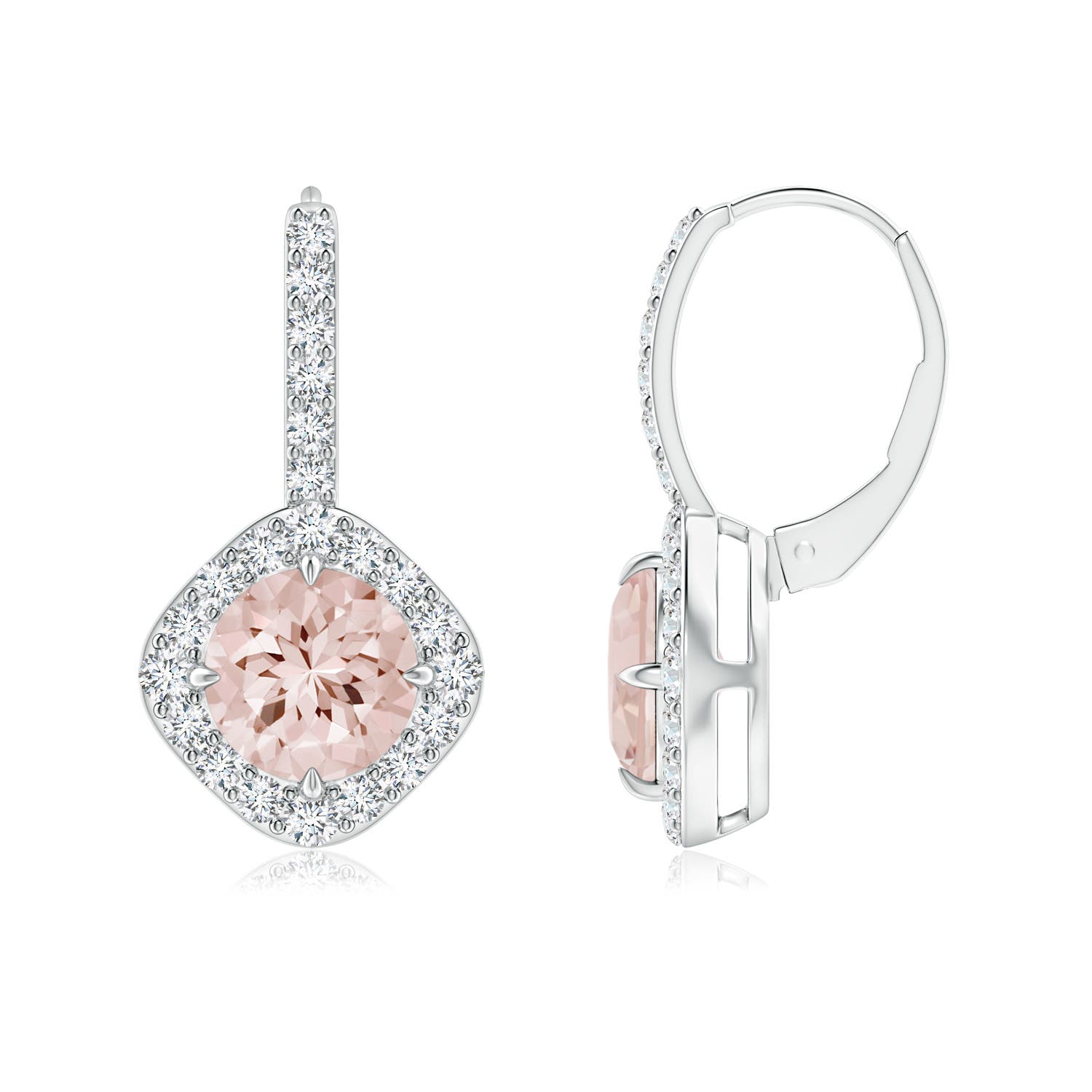 AA - Morganite / 2.75 CT / 14 KT White Gold