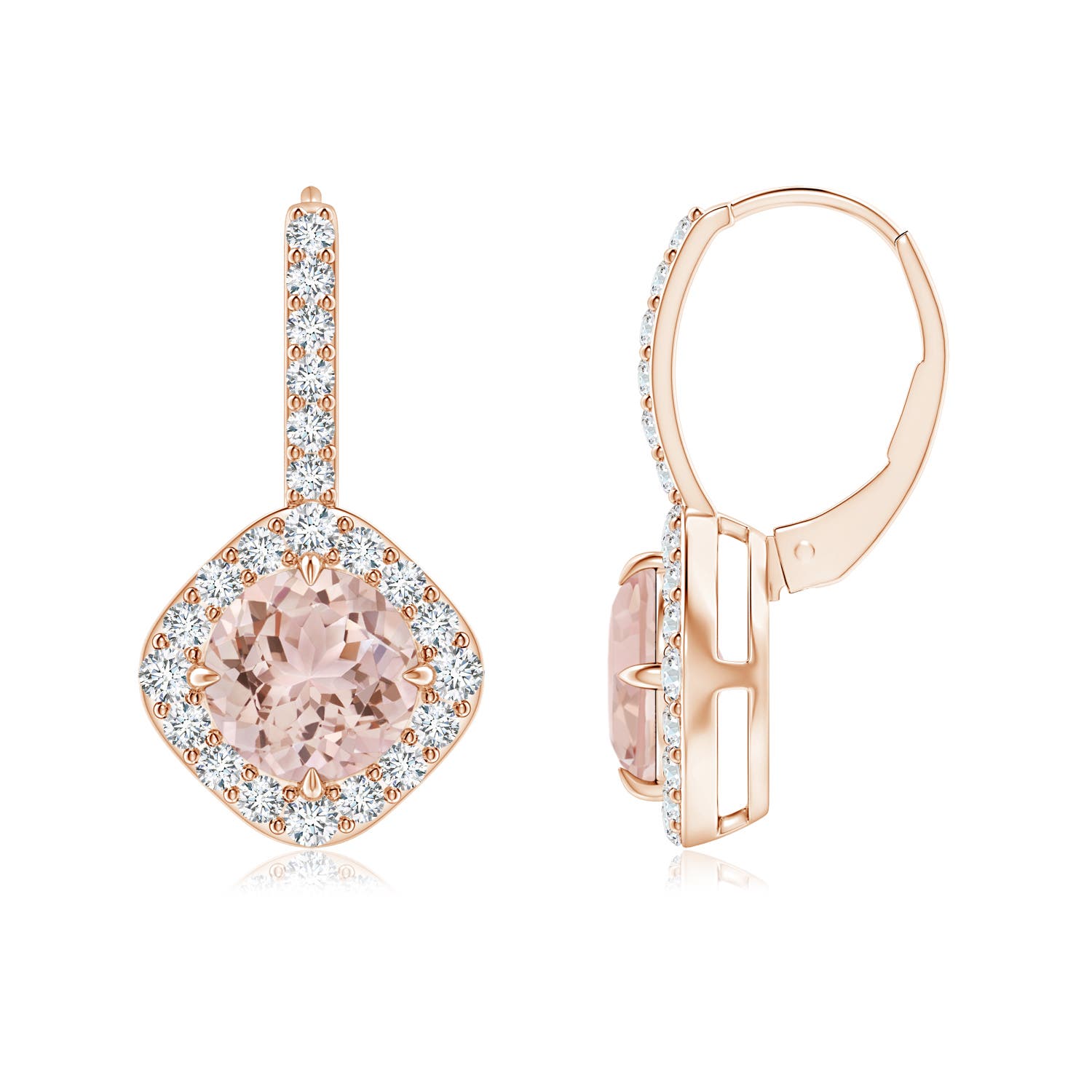 AAA - Morganite / 2.75 CT / 14 KT Rose Gold