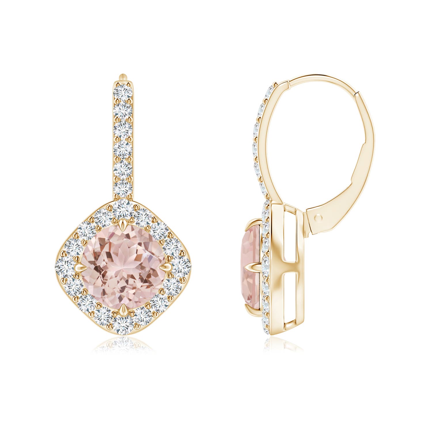 AAA - Morganite / 2.75 CT / 14 KT Yellow Gold