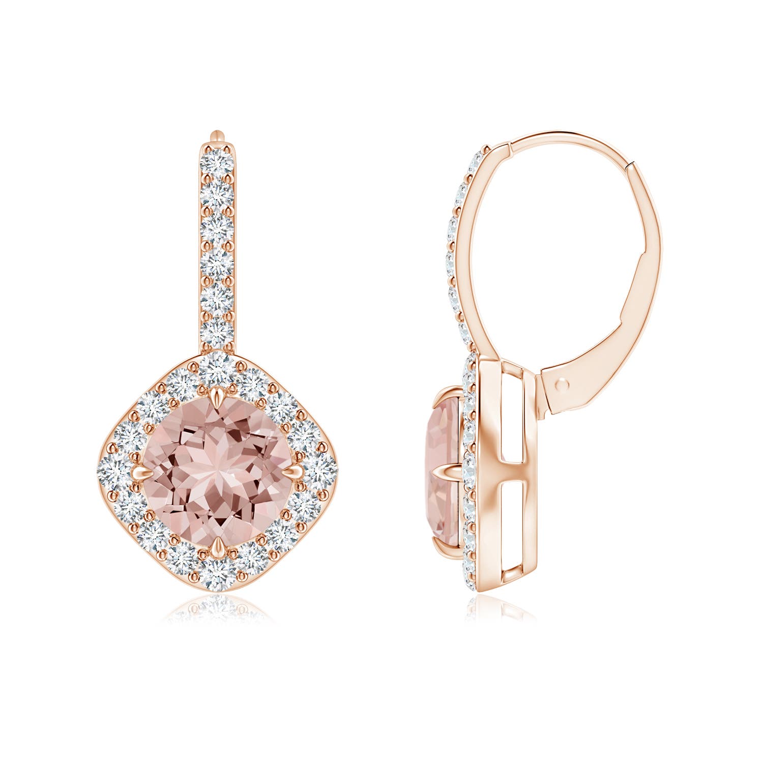 AAAA - Morganite / 2.75 CT / 14 KT Rose Gold