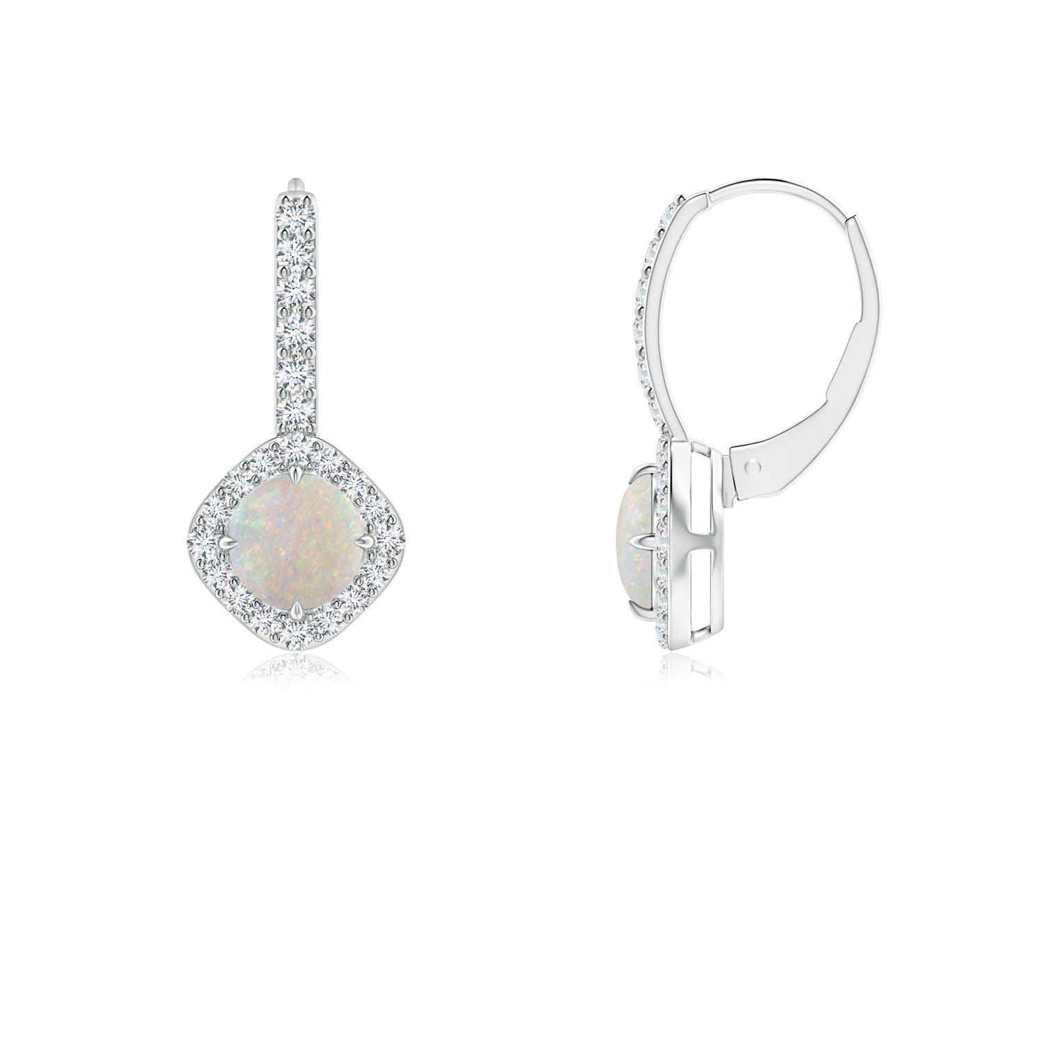 AA - Opal / 0.93 CT / 14 KT White Gold