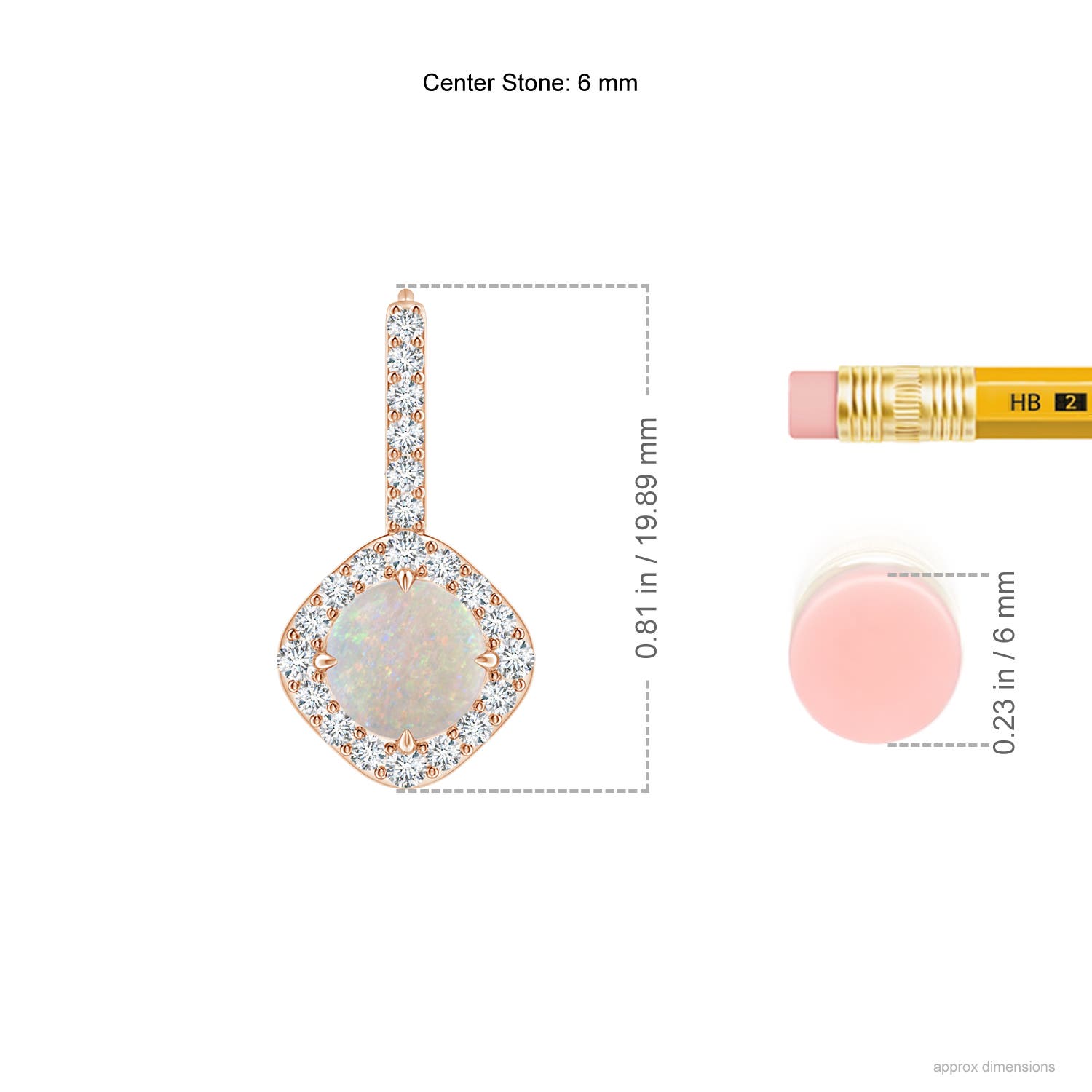 AA - Opal / 1.38 CT / 14 KT Rose Gold