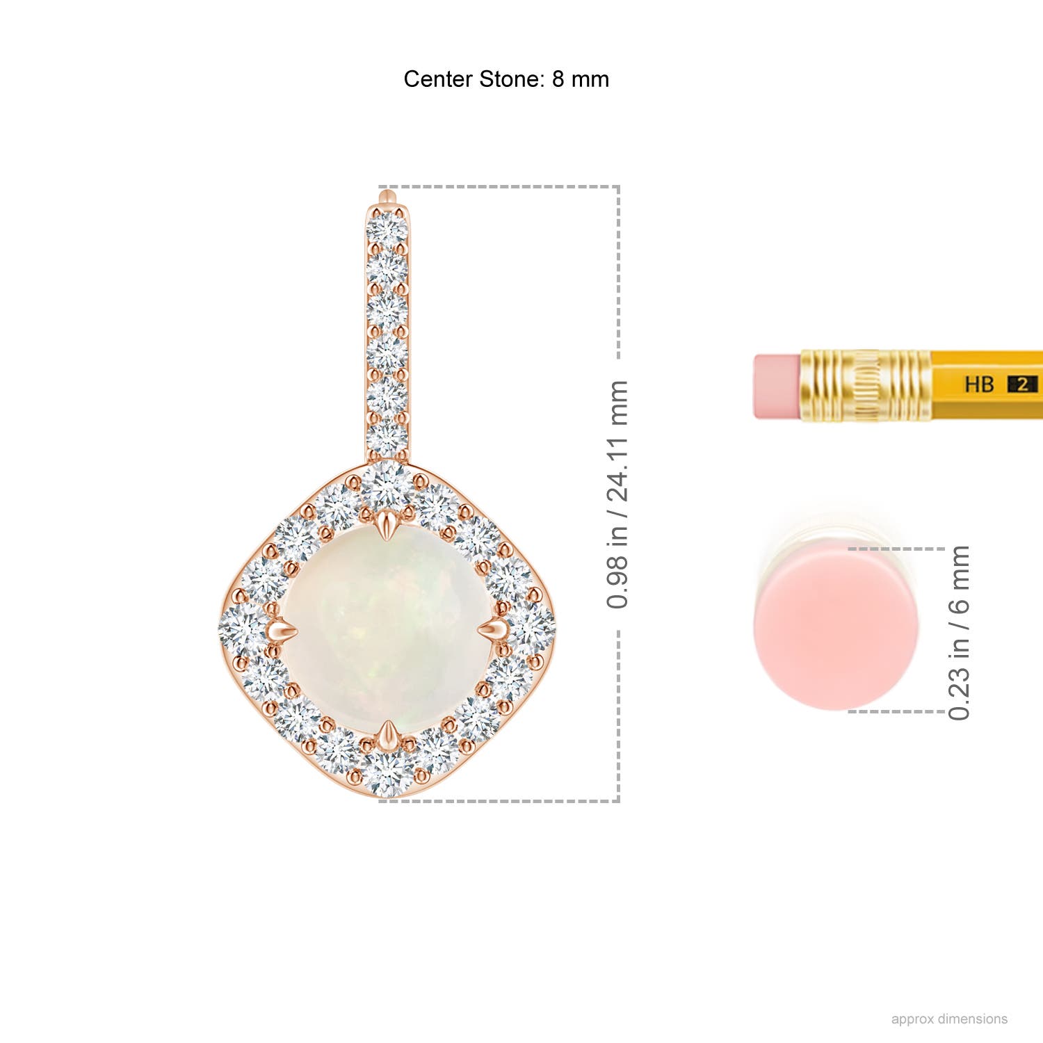 A - Opal / 3.05 CT / 14 KT Rose Gold