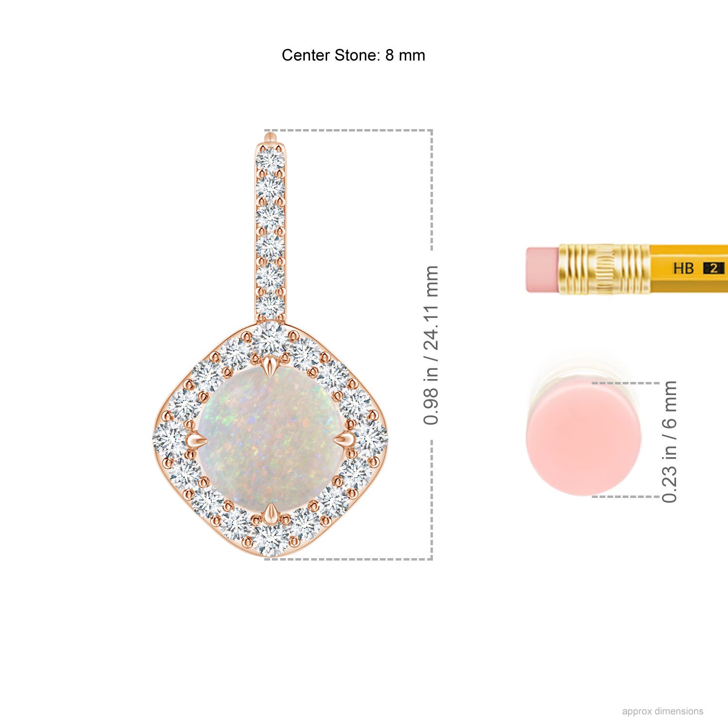 AA - Opal / 3.05 CT / 14 KT Rose Gold