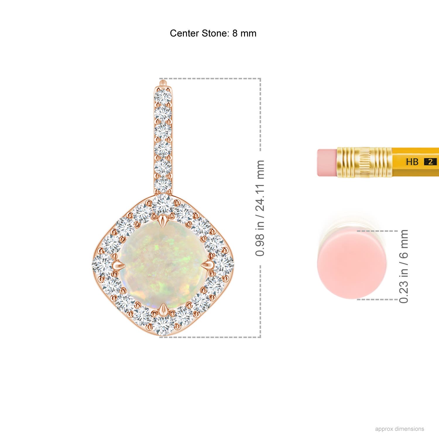 AAA - Opal / 3.05 CT / 14 KT Rose Gold