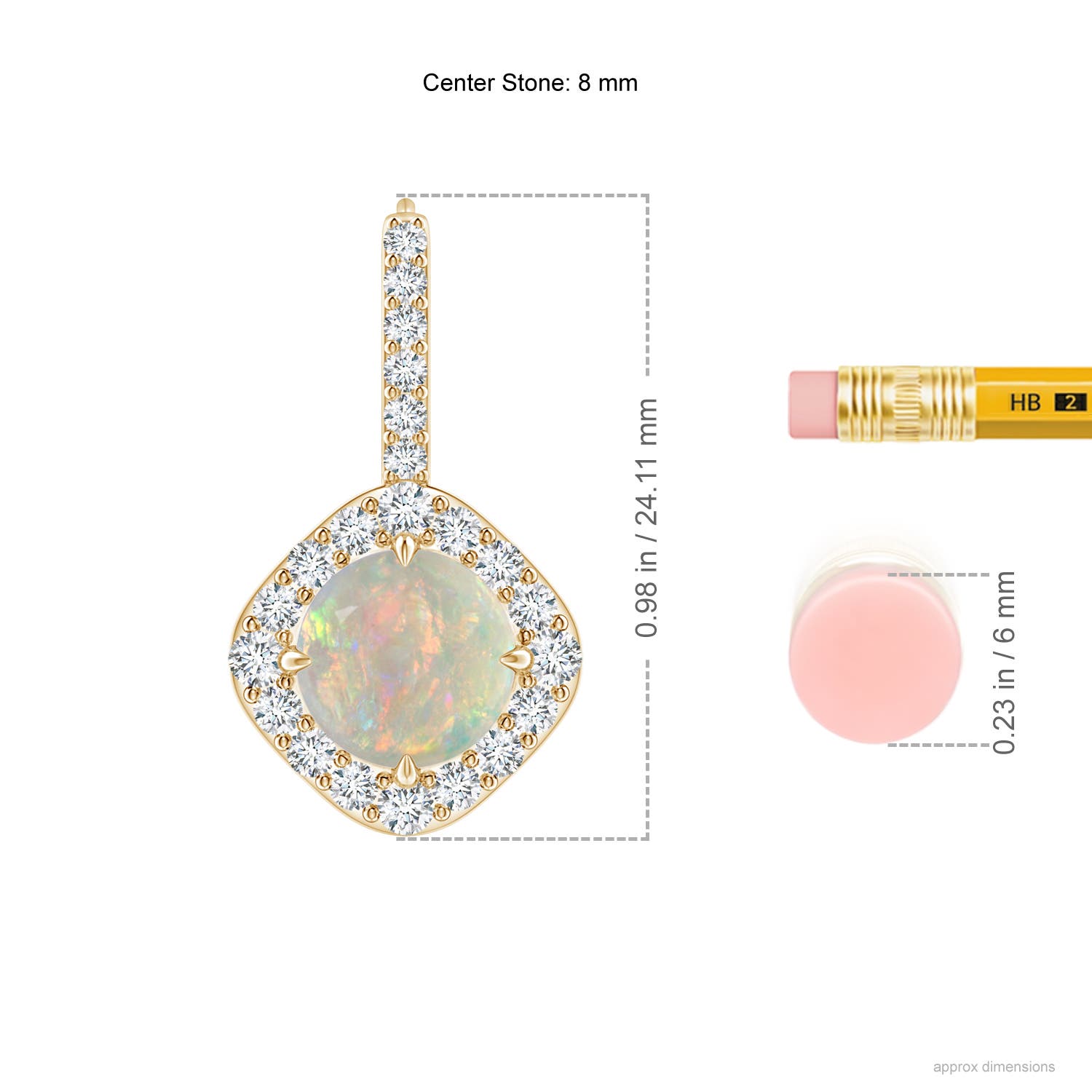 AAAA - Opal / 3.05 CT / 14 KT Yellow Gold