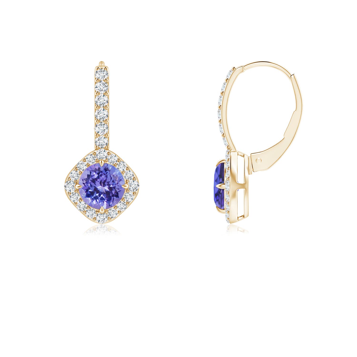 AAA - Tanzanite / 1.27 CT / 14 KT Yellow Gold