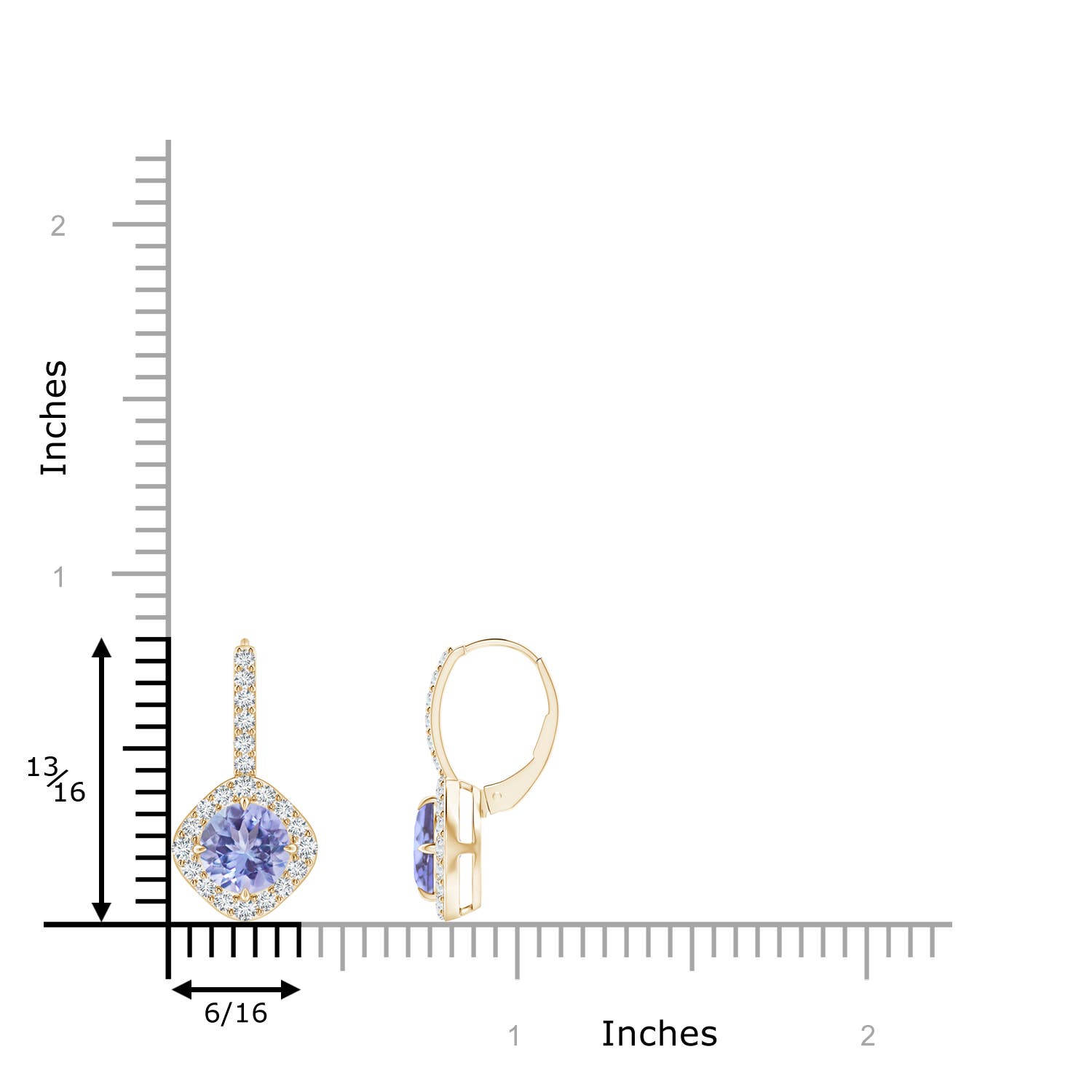 A - Tanzanite / 2.18 CT / 14 KT Yellow Gold