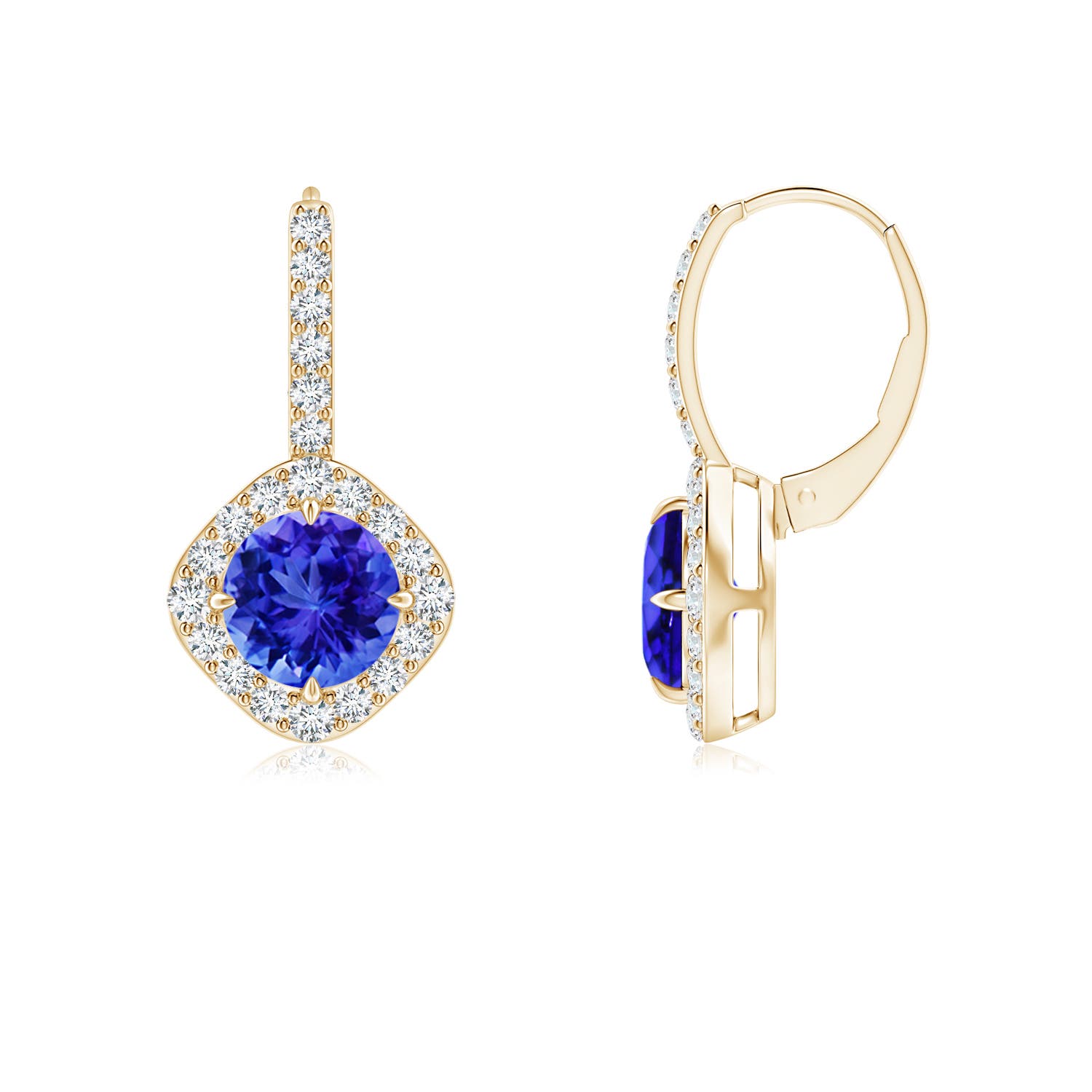 AAA - Tanzanite / 2.18 CT / 14 KT Yellow Gold