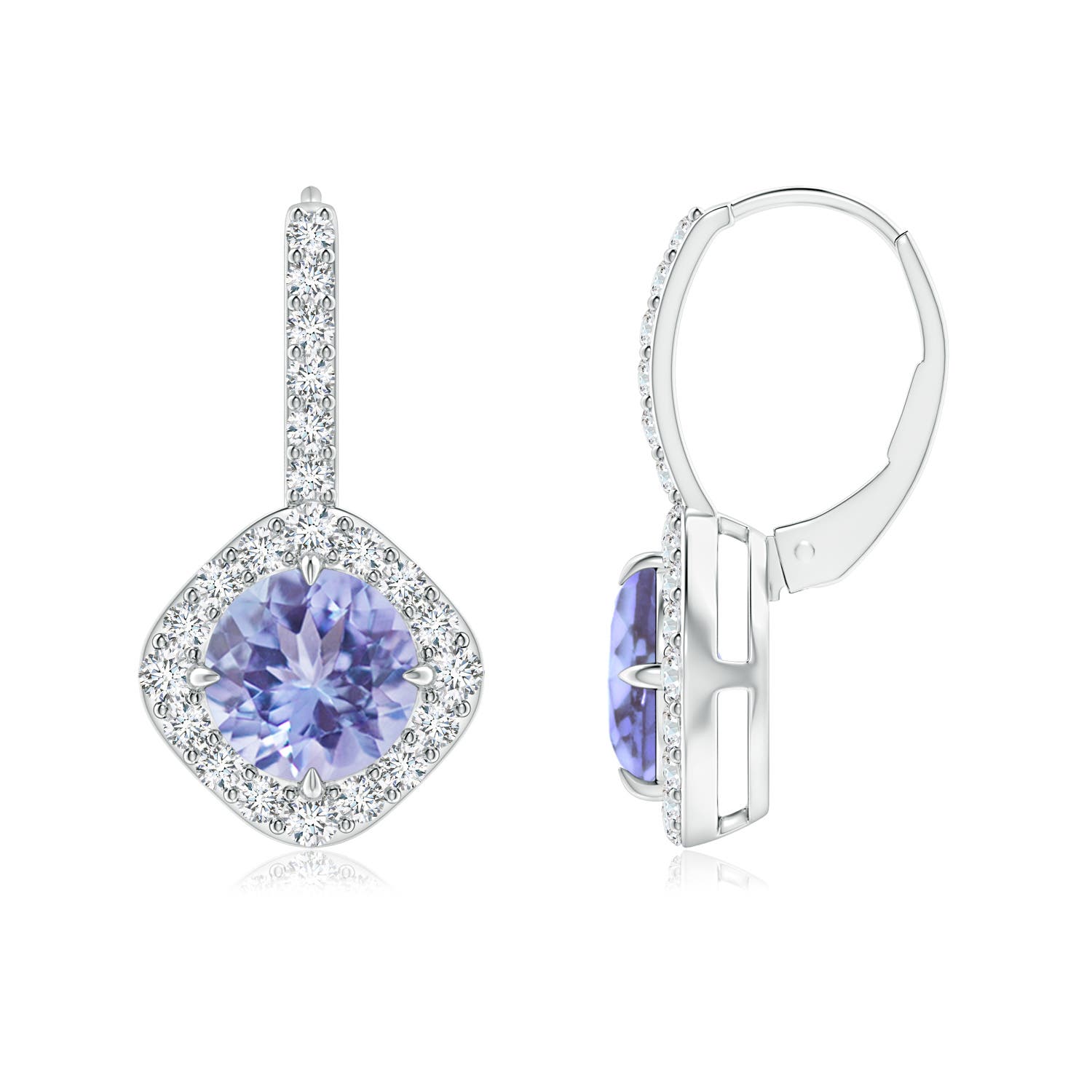 A - Tanzanite / 3.45 CT / 14 KT White Gold