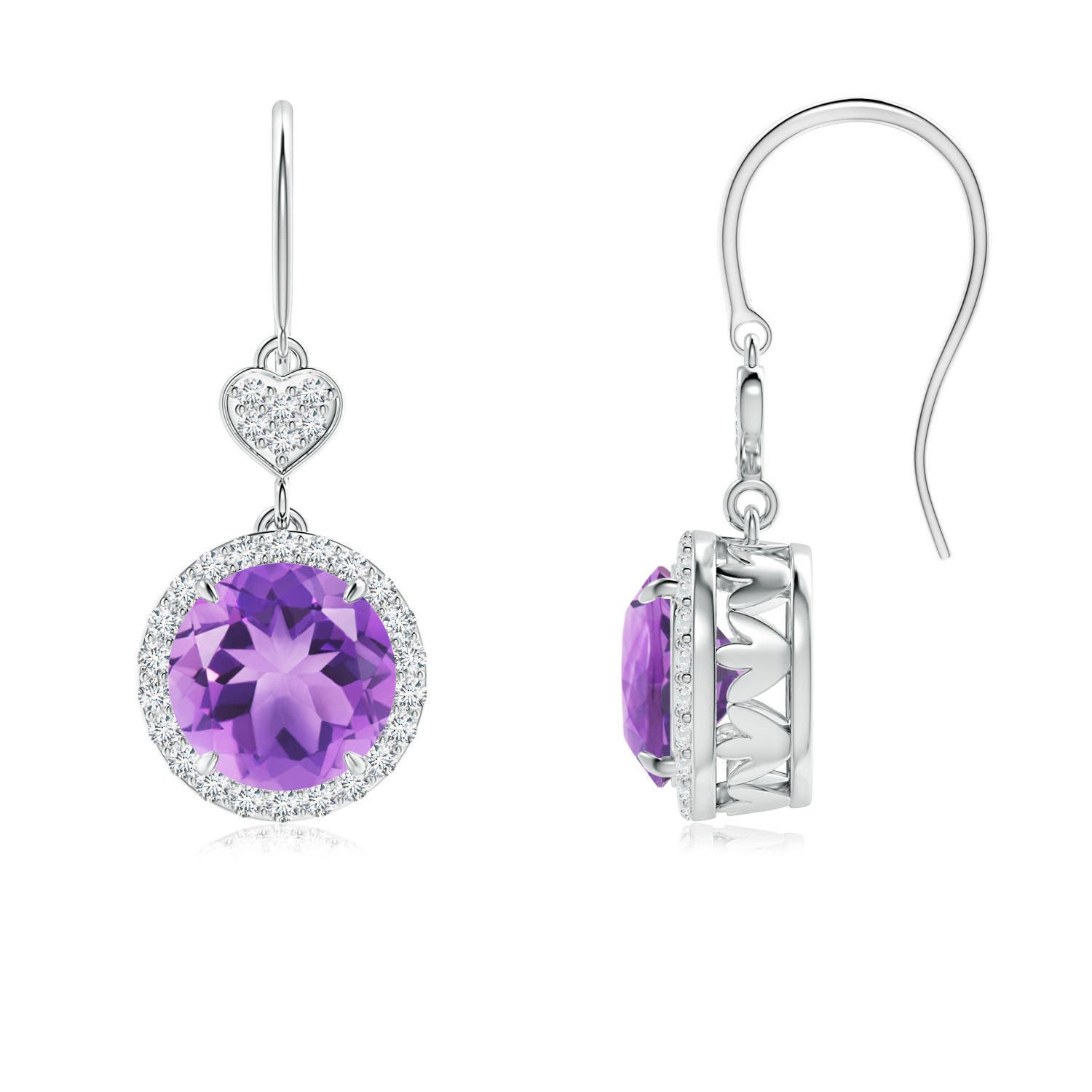 A - Amethyst / 2.6 CT / 14 KT White Gold