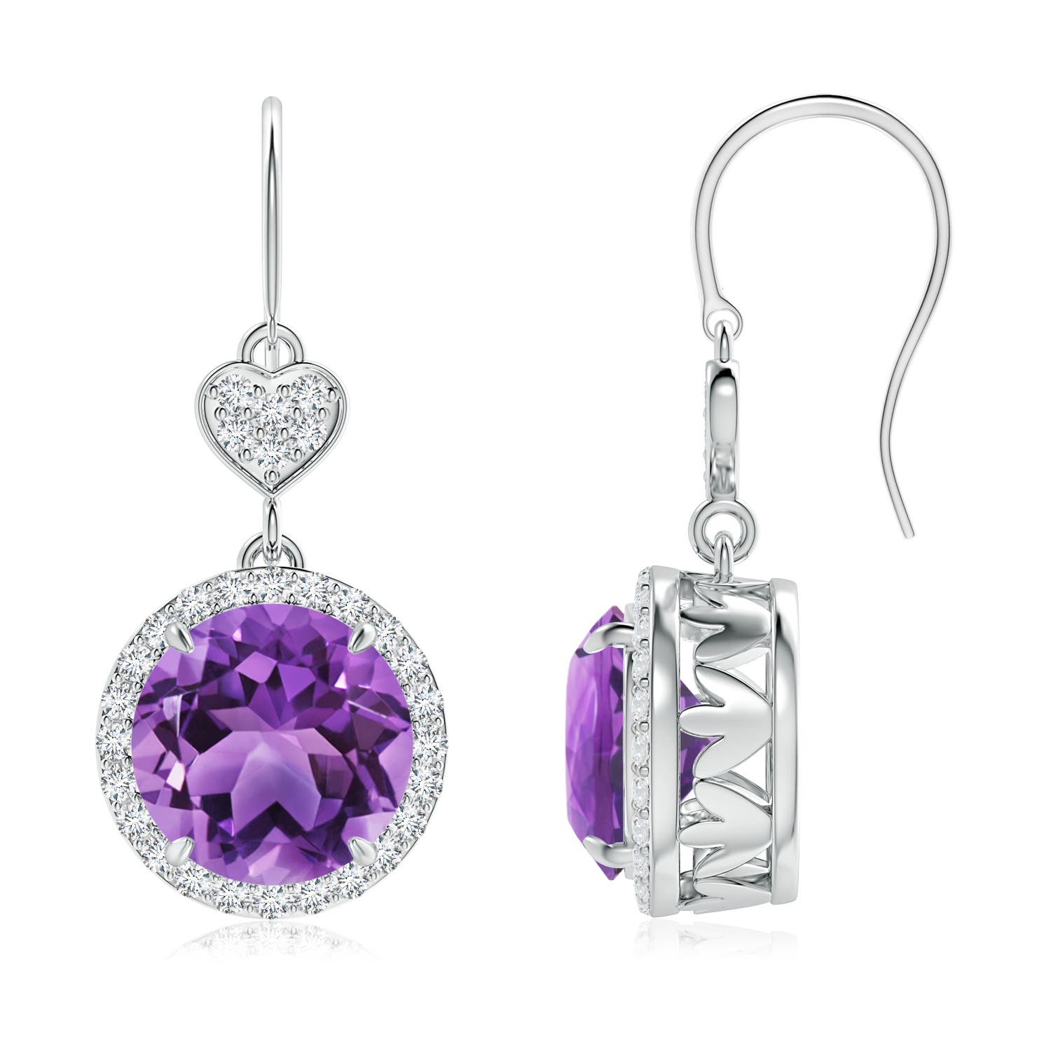 AA - Amethyst / 5.38 CT / 14 KT White Gold