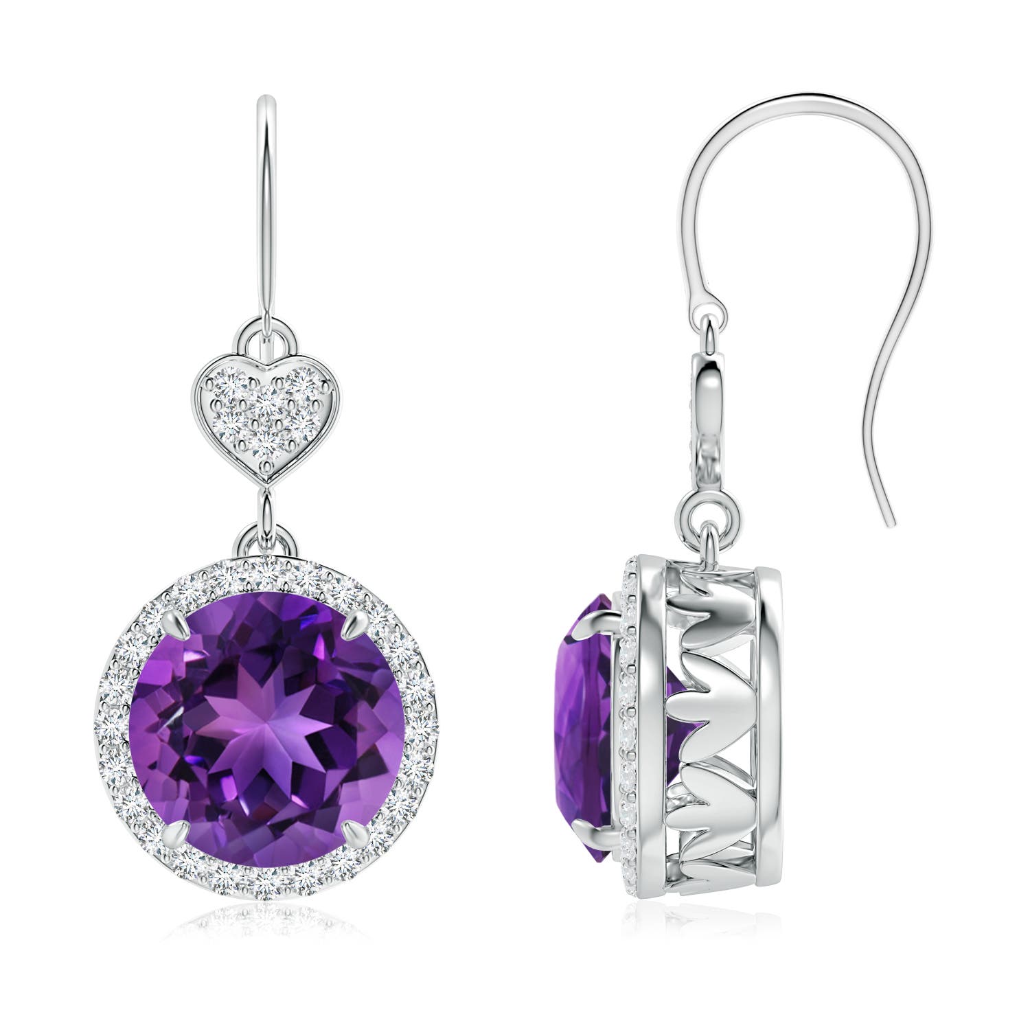 AAAA - Amethyst / 5.38 CT / 14 KT White Gold