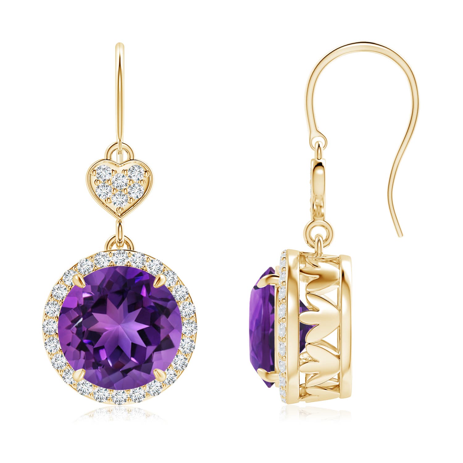 AAAA - Amethyst / 5.38 CT / 14 KT Yellow Gold