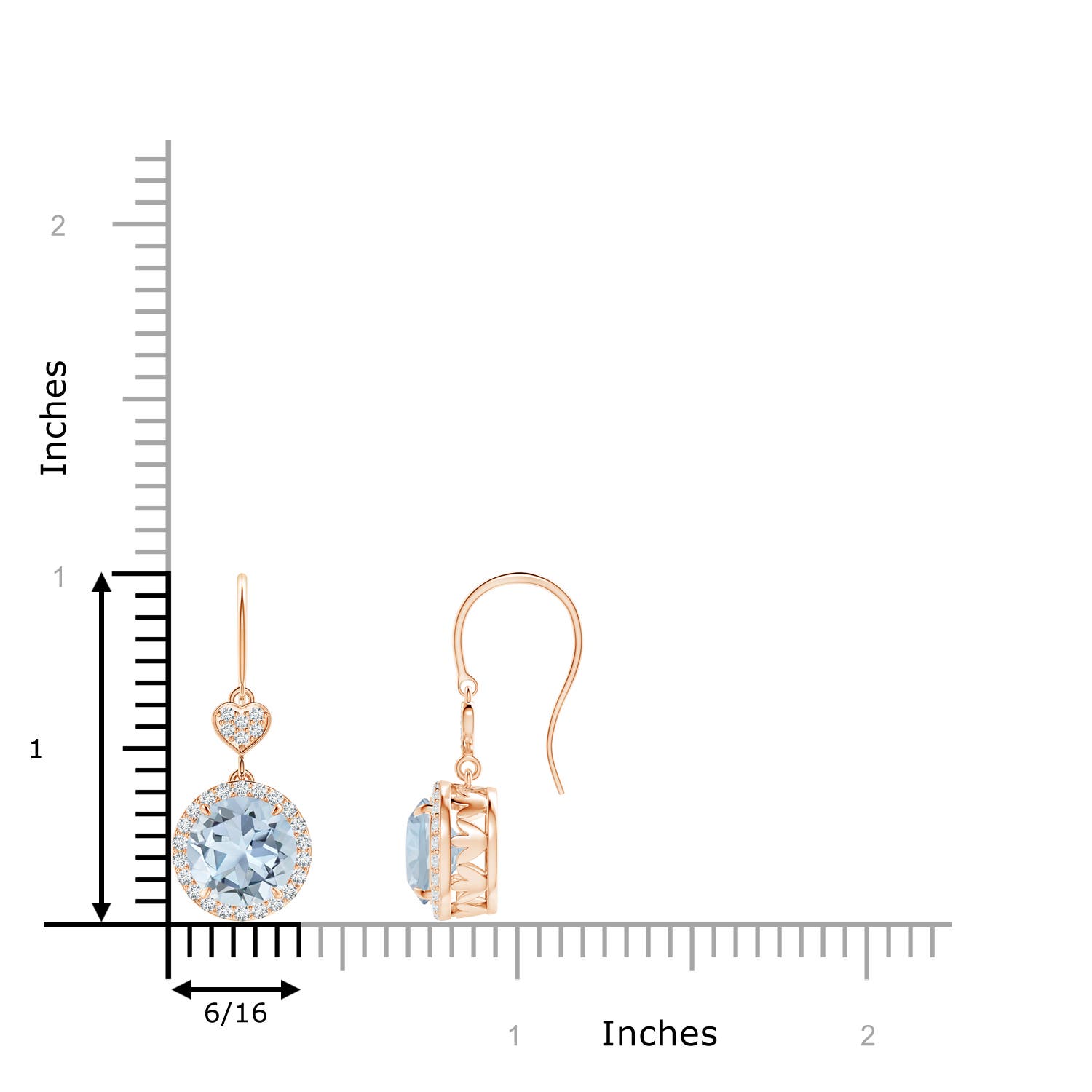 A - Aquamarine / 2.54 CT / 14 KT Rose Gold