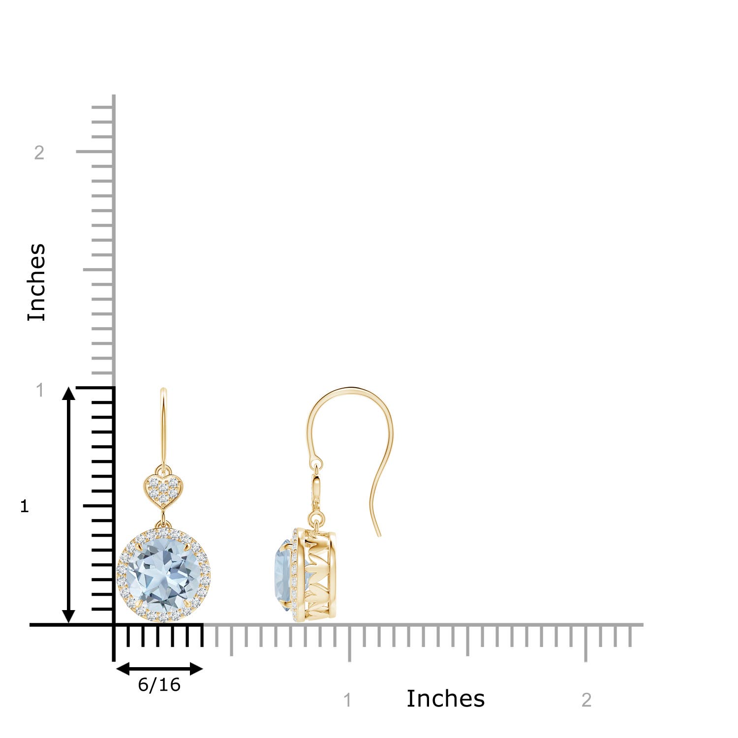 A - Aquamarine / 2.54 CT / 14 KT Yellow Gold