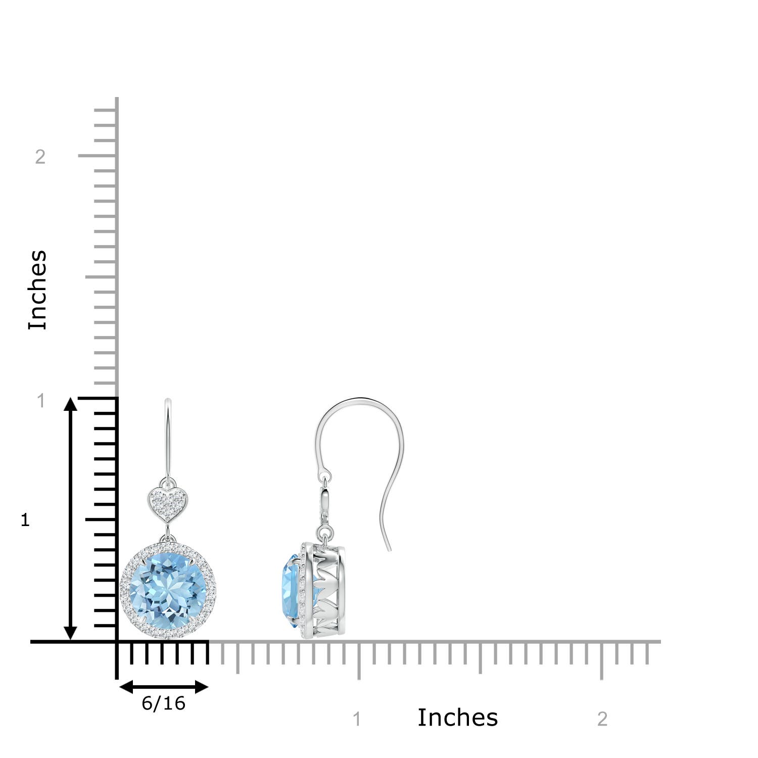 AAAA - Aquamarine / 2.54 CT / 14 KT White Gold