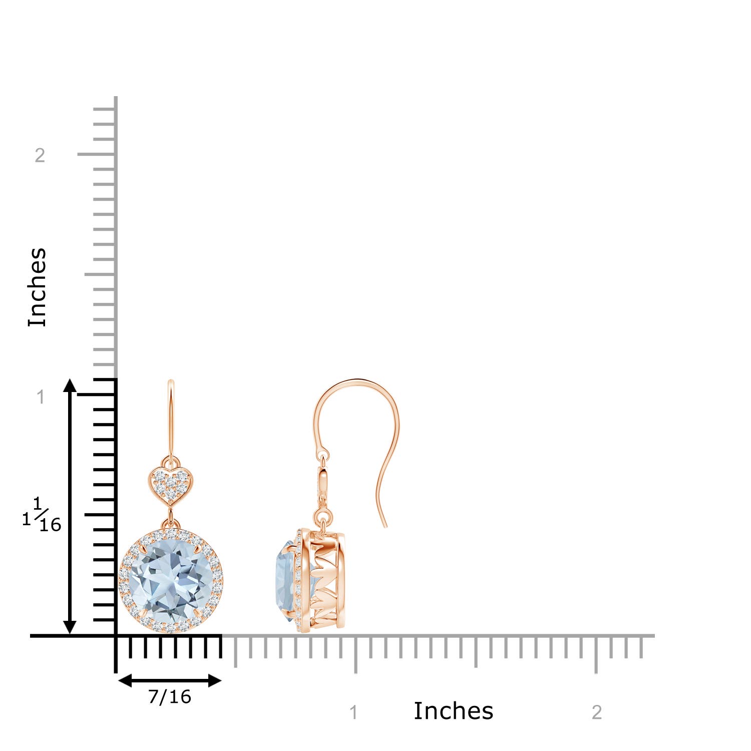 A - Aquamarine / 3.56 CT / 14 KT Rose Gold