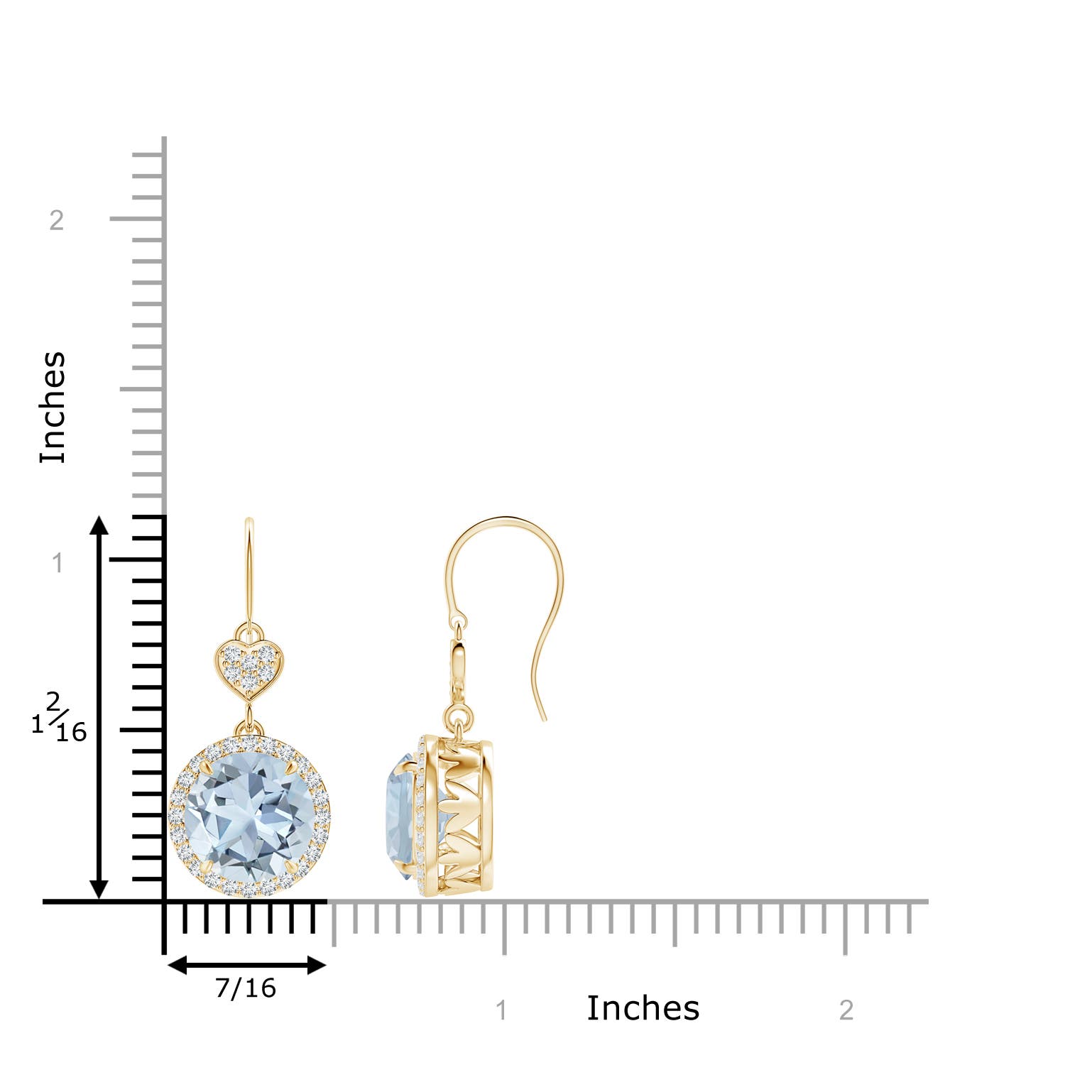 A - Aquamarine / 5.08 CT / 14 KT Yellow Gold