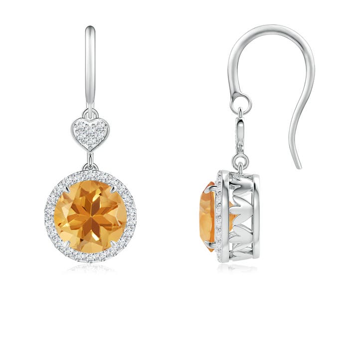 A - Citrine / 2.8 CT / 14 KT White Gold