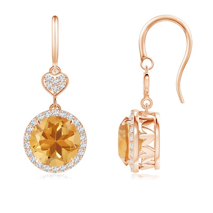 A - Citrine / 3.76 CT / 14 KT Rose Gold