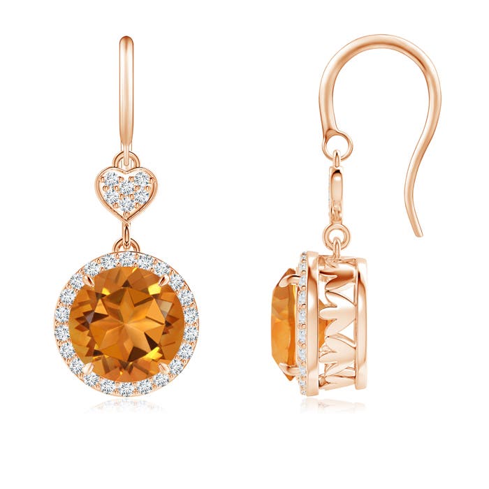 AAA - Citrine / 3.76 CT / 14 KT Rose Gold