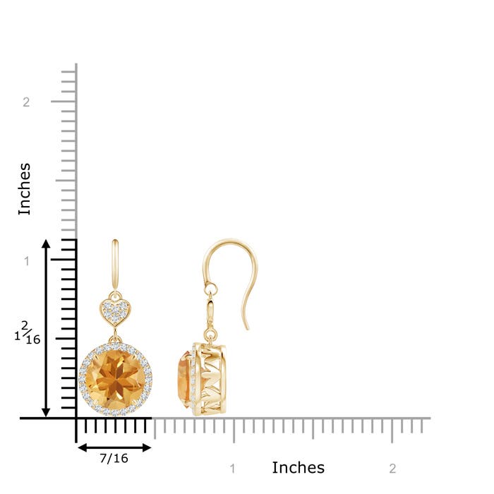 A - Citrine / 4.68 CT / 14 KT Yellow Gold