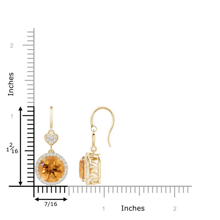 AA - Citrine / 4.68 CT / 14 KT Yellow Gold