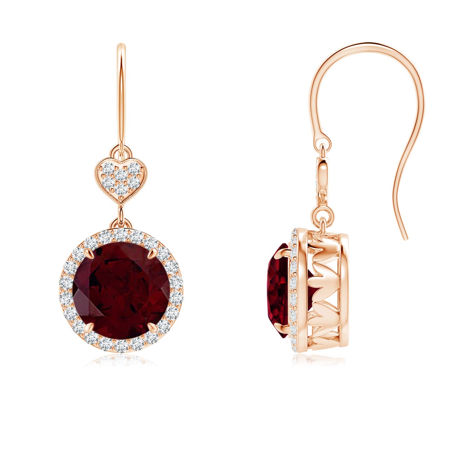 A - Garnet / 3.3 CT / 14 KT Rose Gold