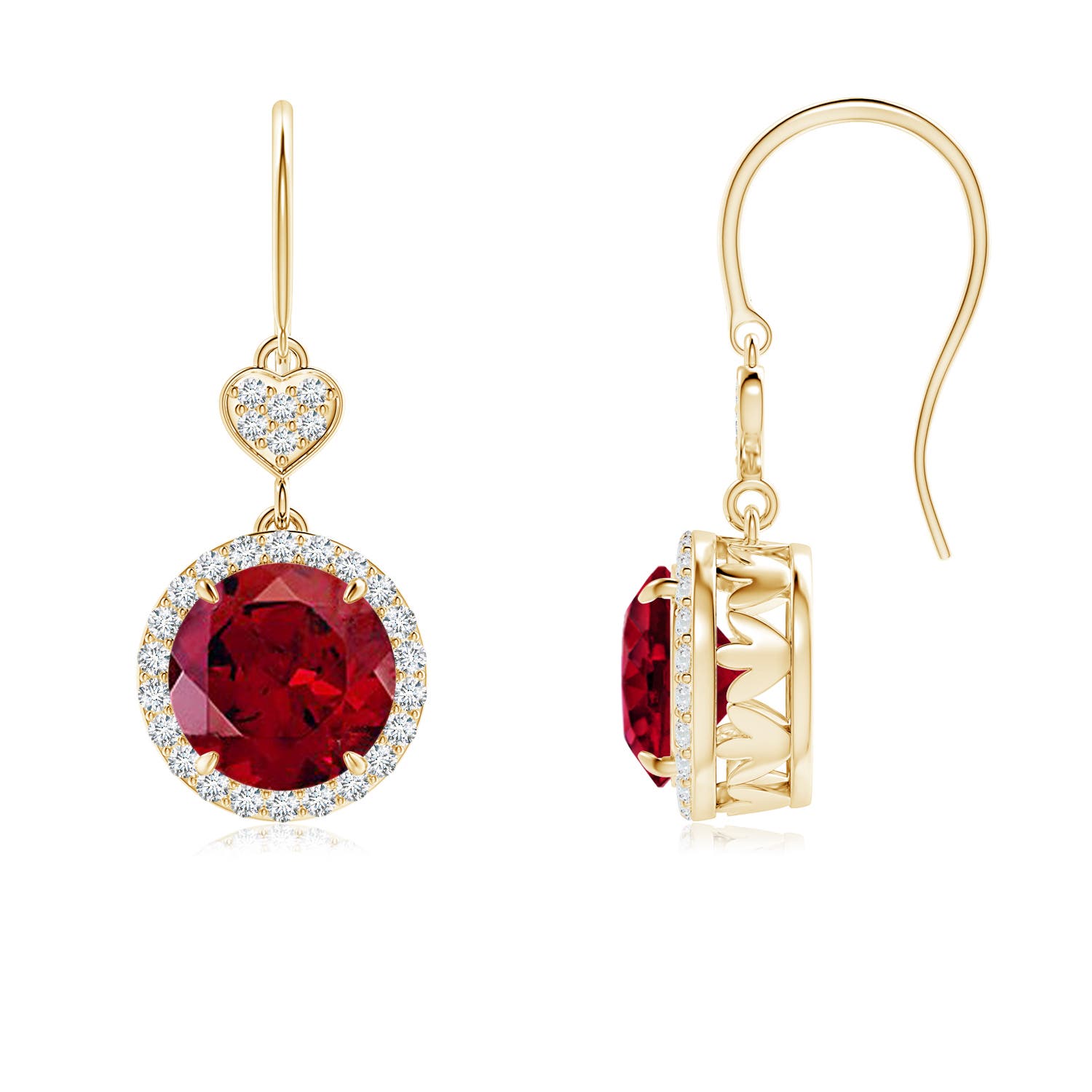 AAAA - Garnet / 3.3 CT / 14 KT Yellow Gold