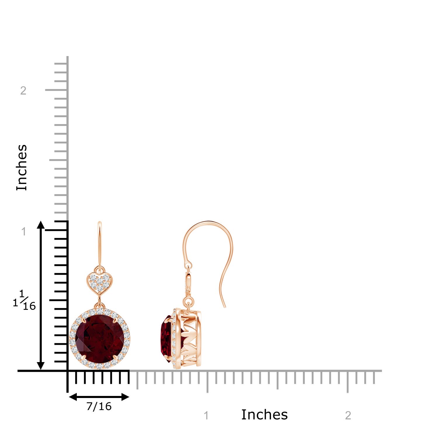 A - Garnet / 4.76 CT / 14 KT Rose Gold