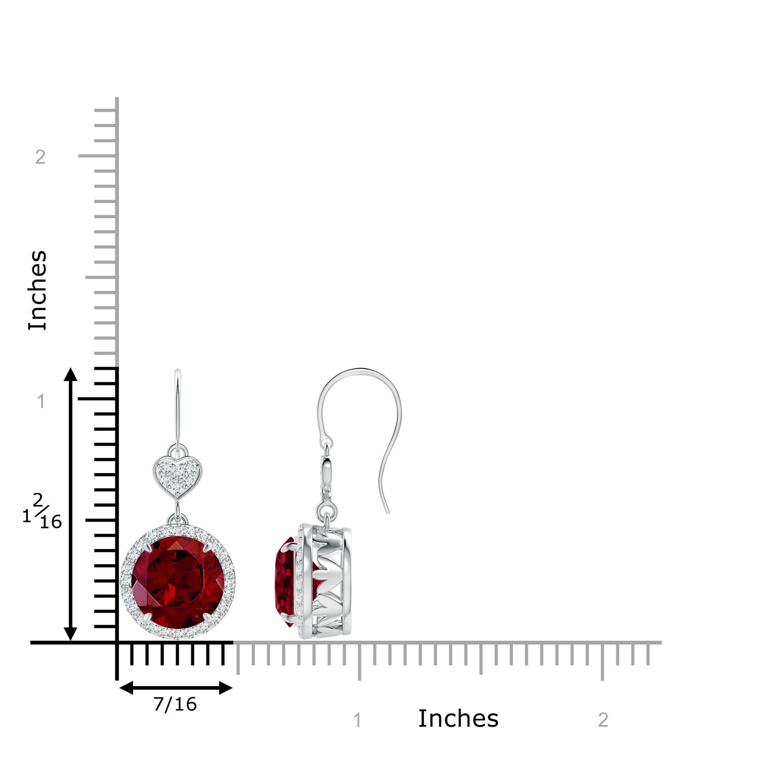 AAA - Garnet / 6.88 CT / 14 KT White Gold