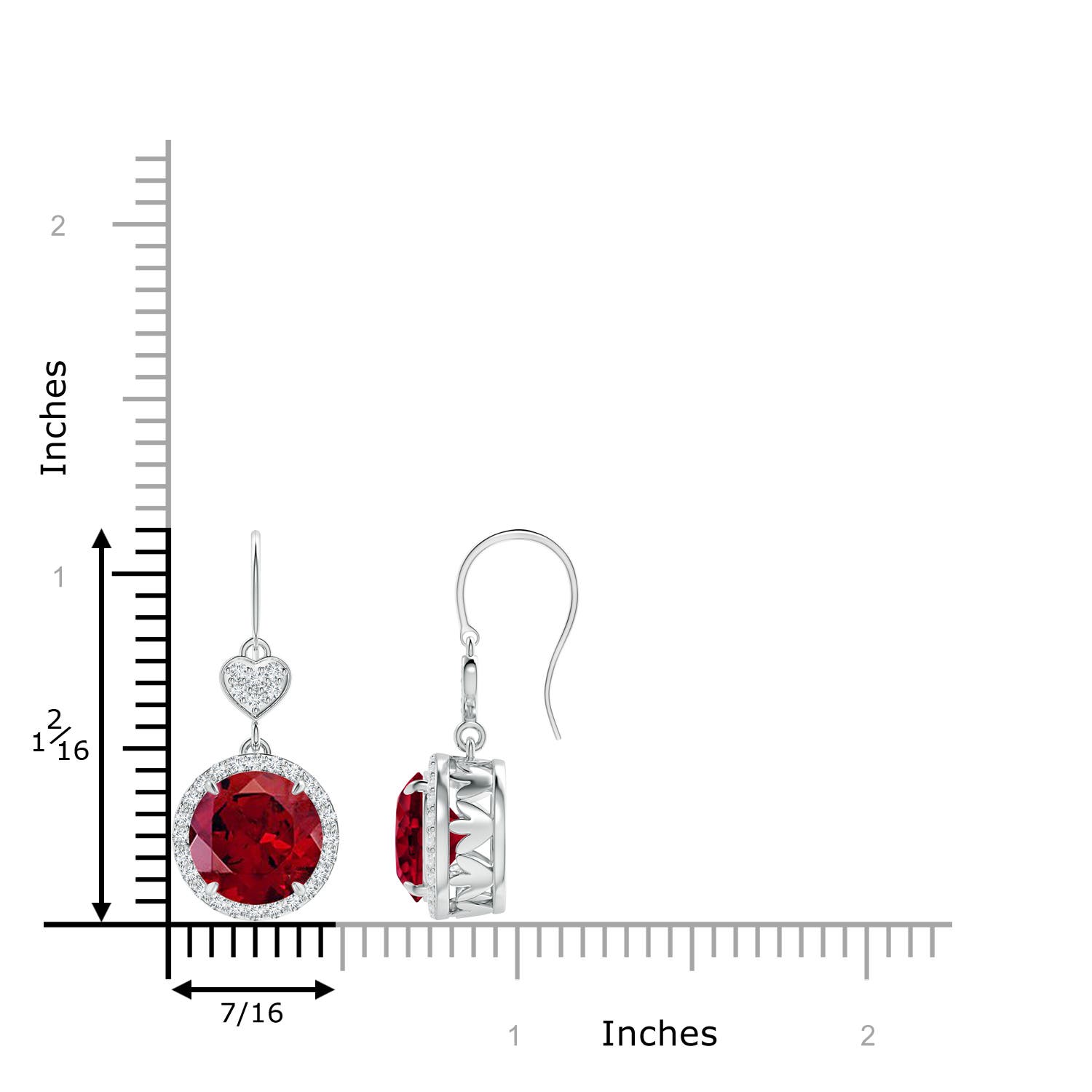 AAAA - Garnet / 6.88 CT / 14 KT White Gold